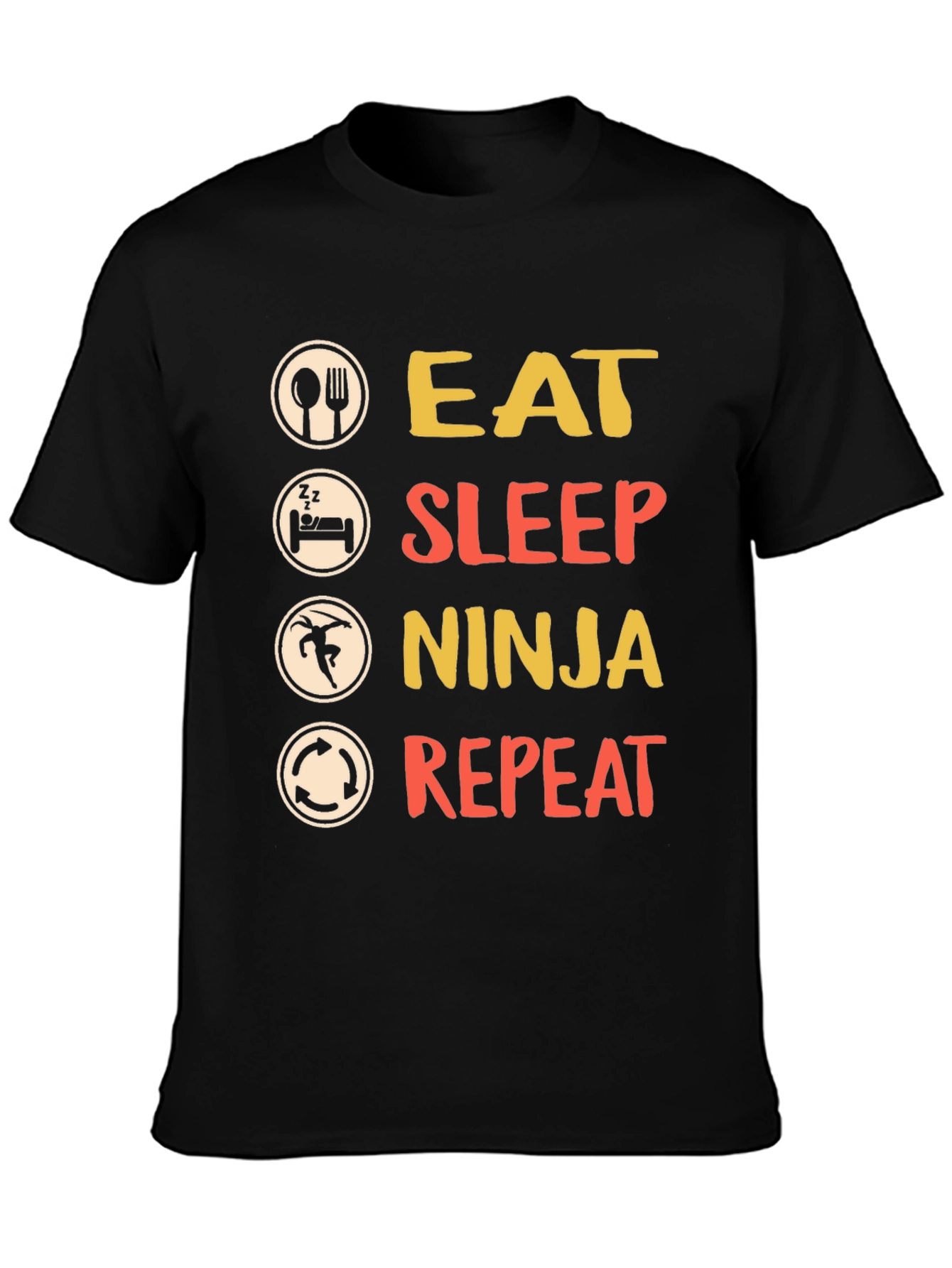 Eat Sleep Ninja Repeat Graphic Tee