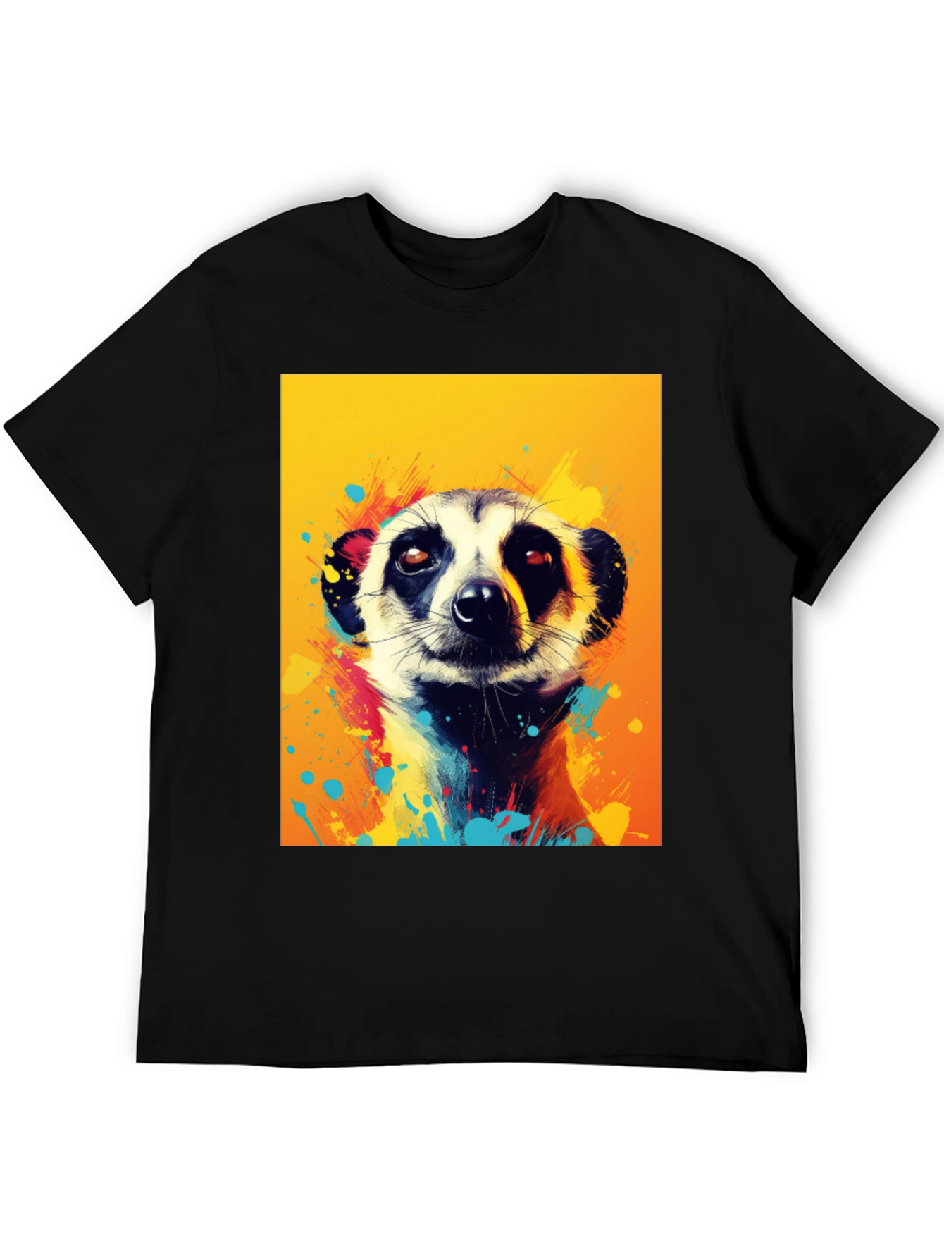 Meerkat Graphic Tee - Funky Animal Art Shirt
