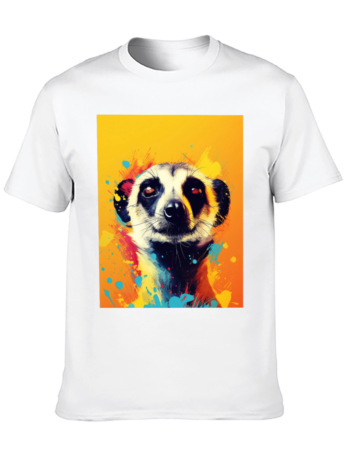 Meerkat Graphic Tee - Funky Animal Art Shirt