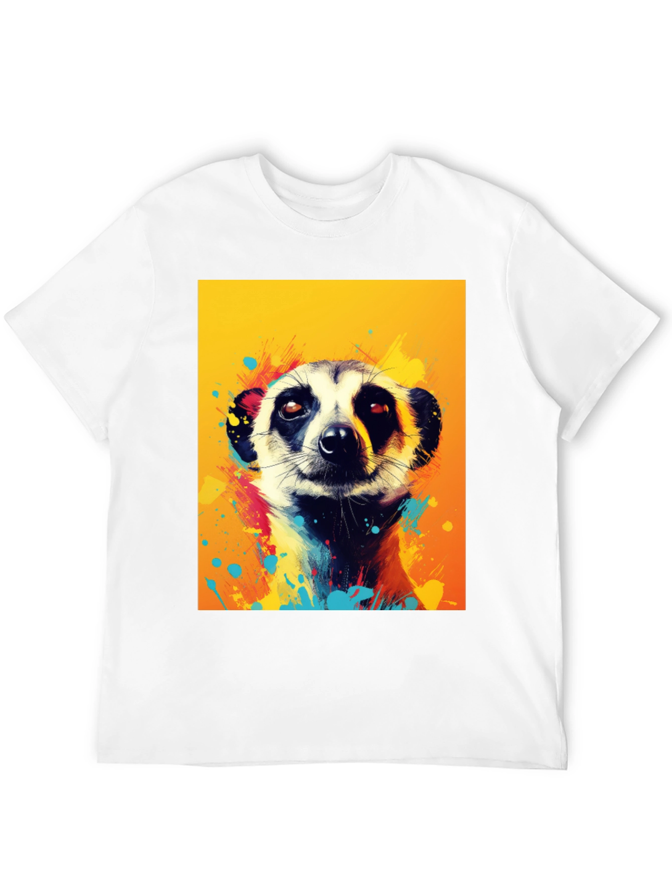 Meerkat Graphic Tee - Funky Animal Art Shirt