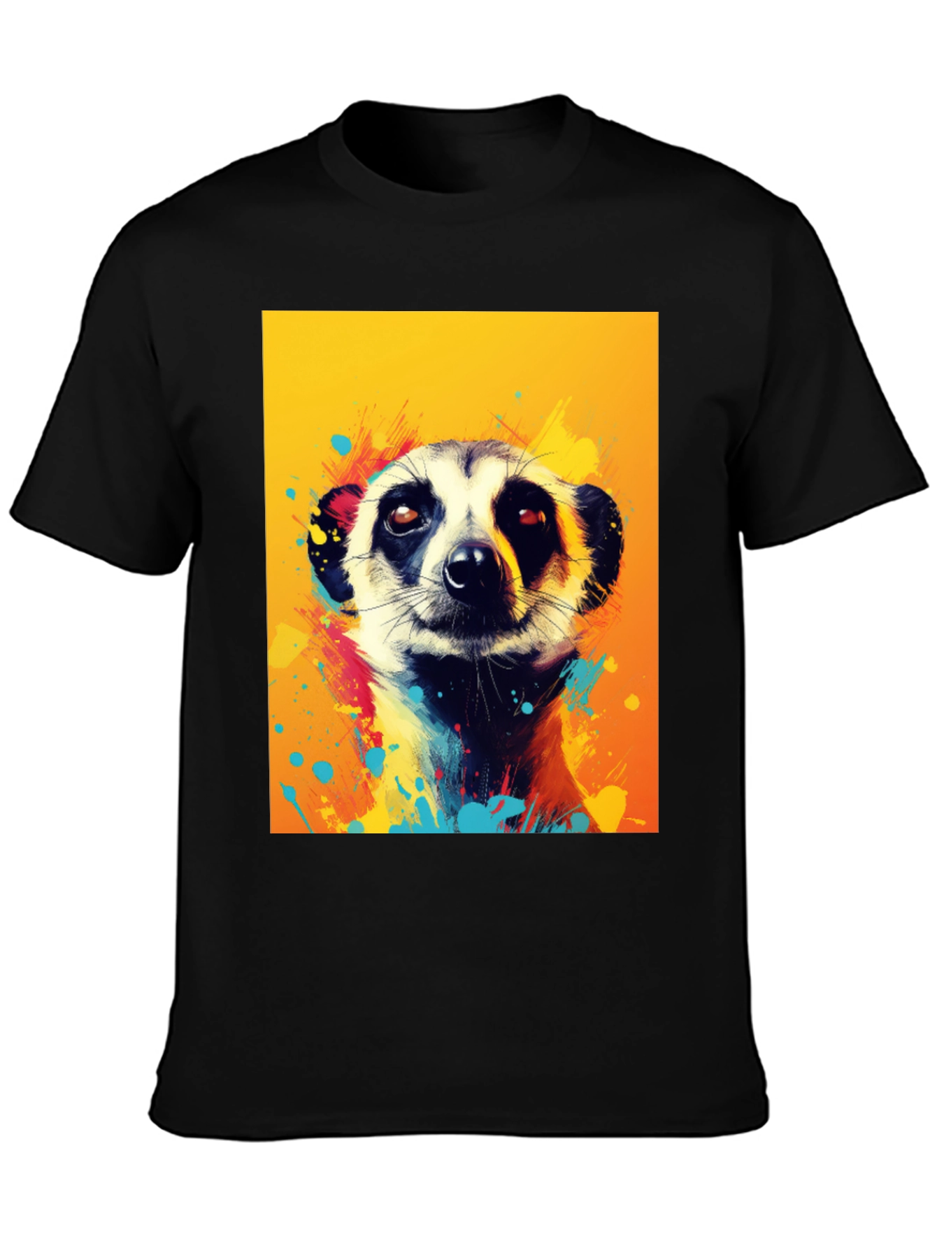 Meerkat Graphic Tee - Funky Animal Art Shirt
