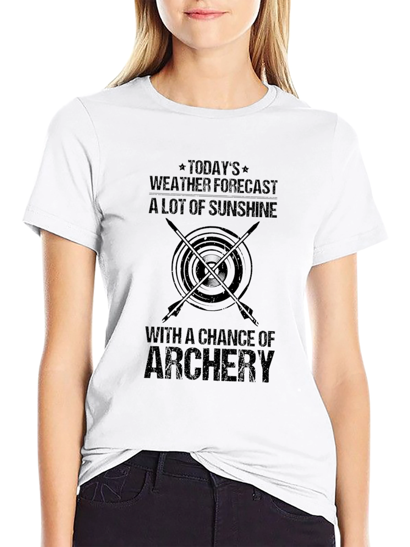 Archery Weather Forecast Graphic T-Shirt