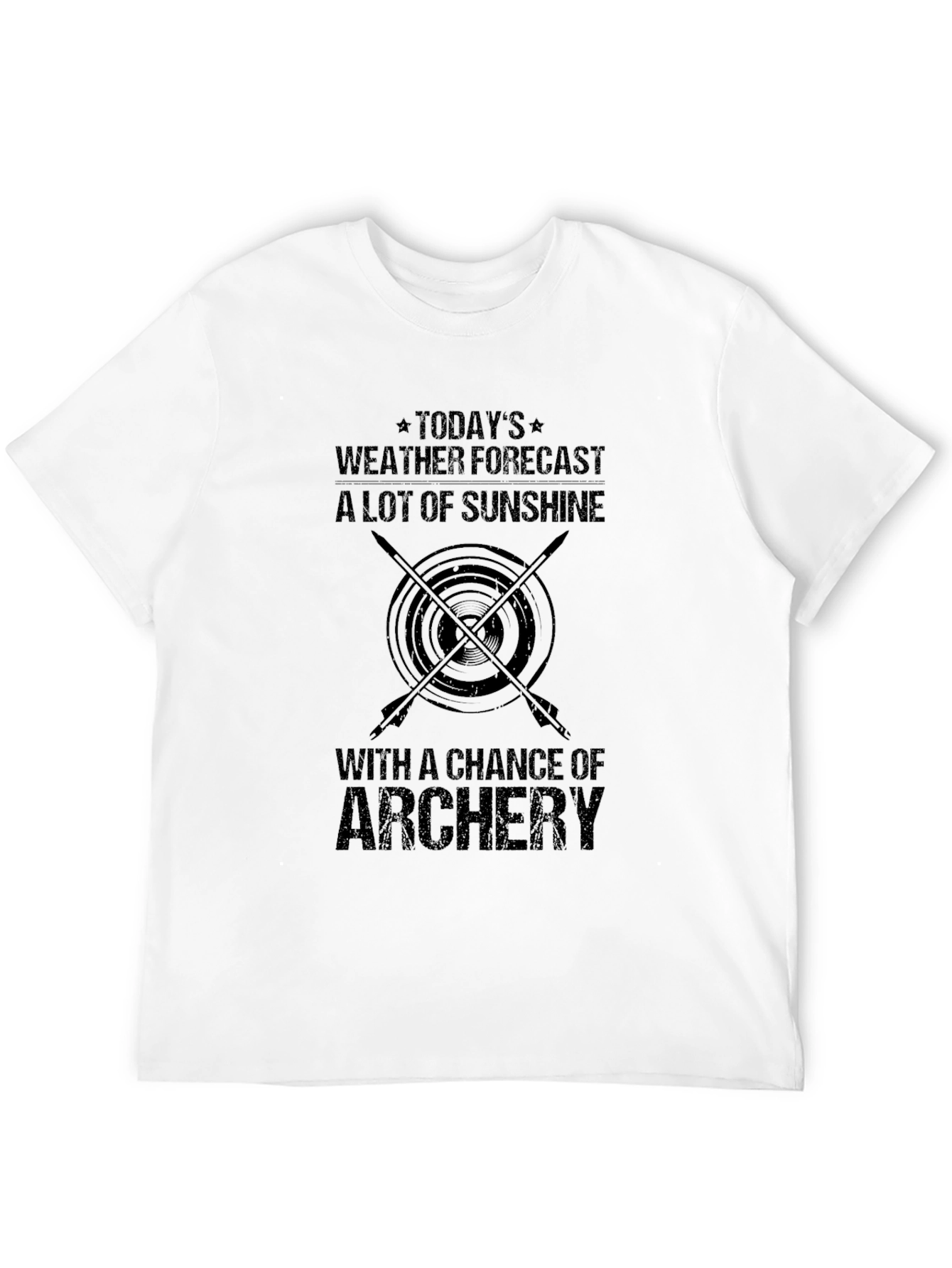 Archery Weather Forecast Graphic T-Shirt