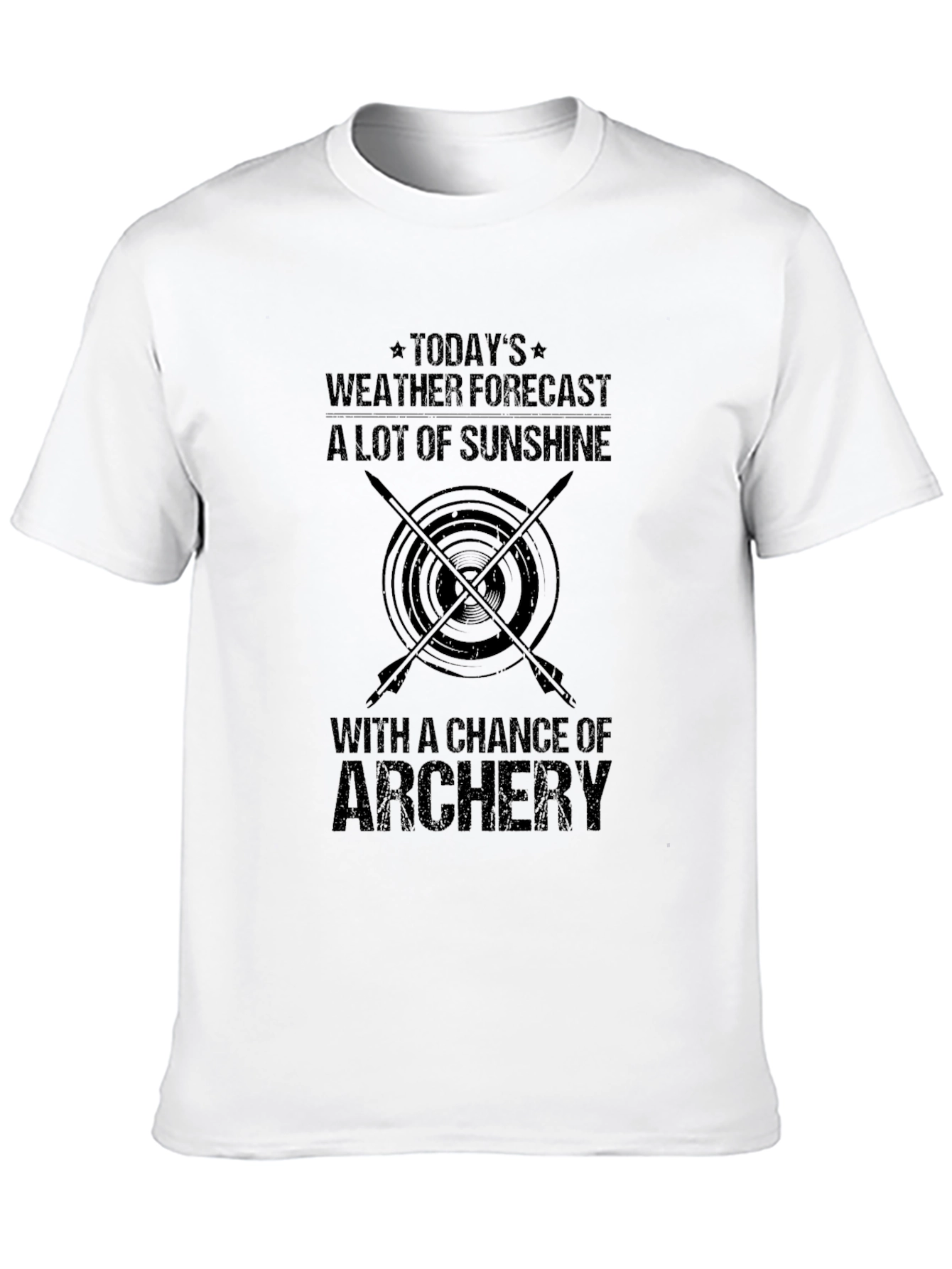 Archery Weather Forecast Graphic T-Shirt