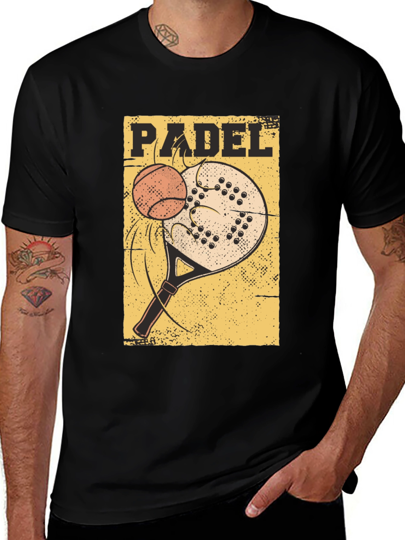 Padel Sport T-Shirt: Tennis Paddle Ball Graphic Tee