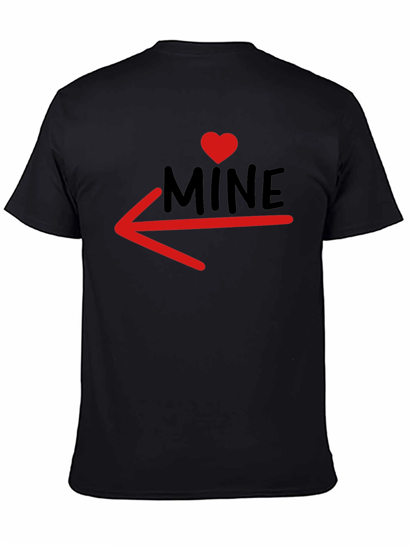 MINE T-Shirt with Heart and Arrow Design