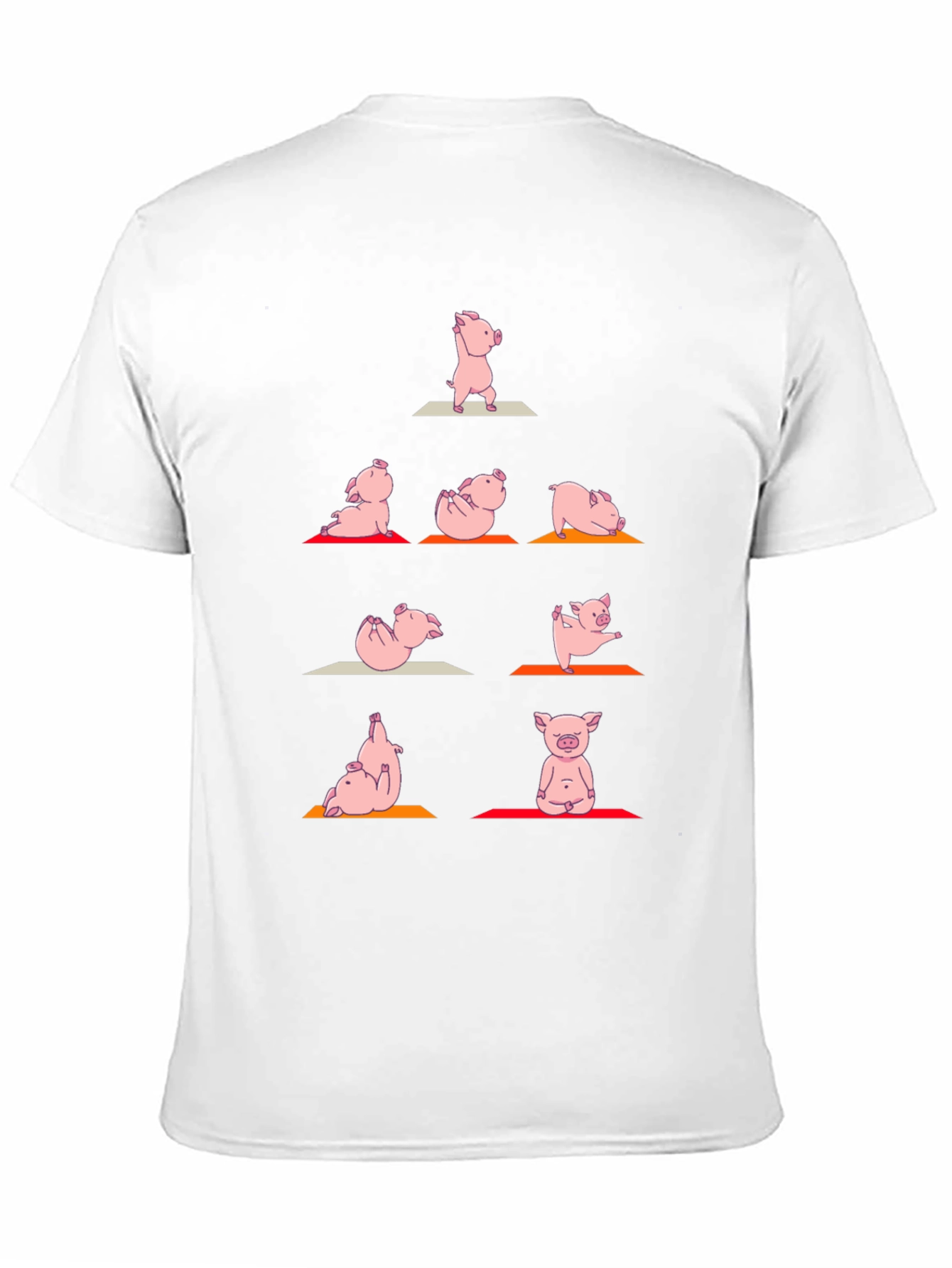 Yoga Pig T-Shirt: Funny Animal Graphic Tee