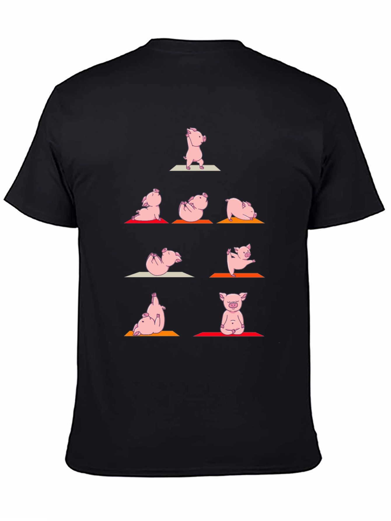 Yoga Pig T-Shirt: Funny Animal Graphic Tee