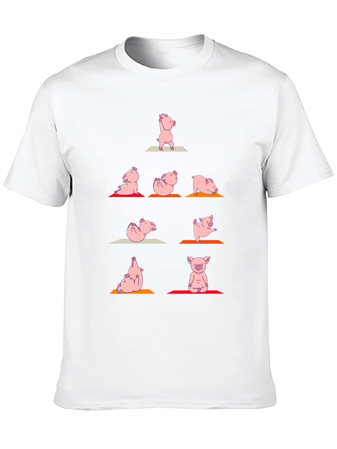 Yoga Pig T-Shirt: Funny Animal Graphic Tee
