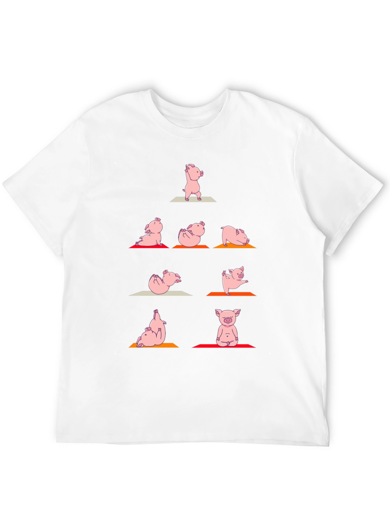 Yoga Pig T-Shirt: Funny Animal Graphic Tee