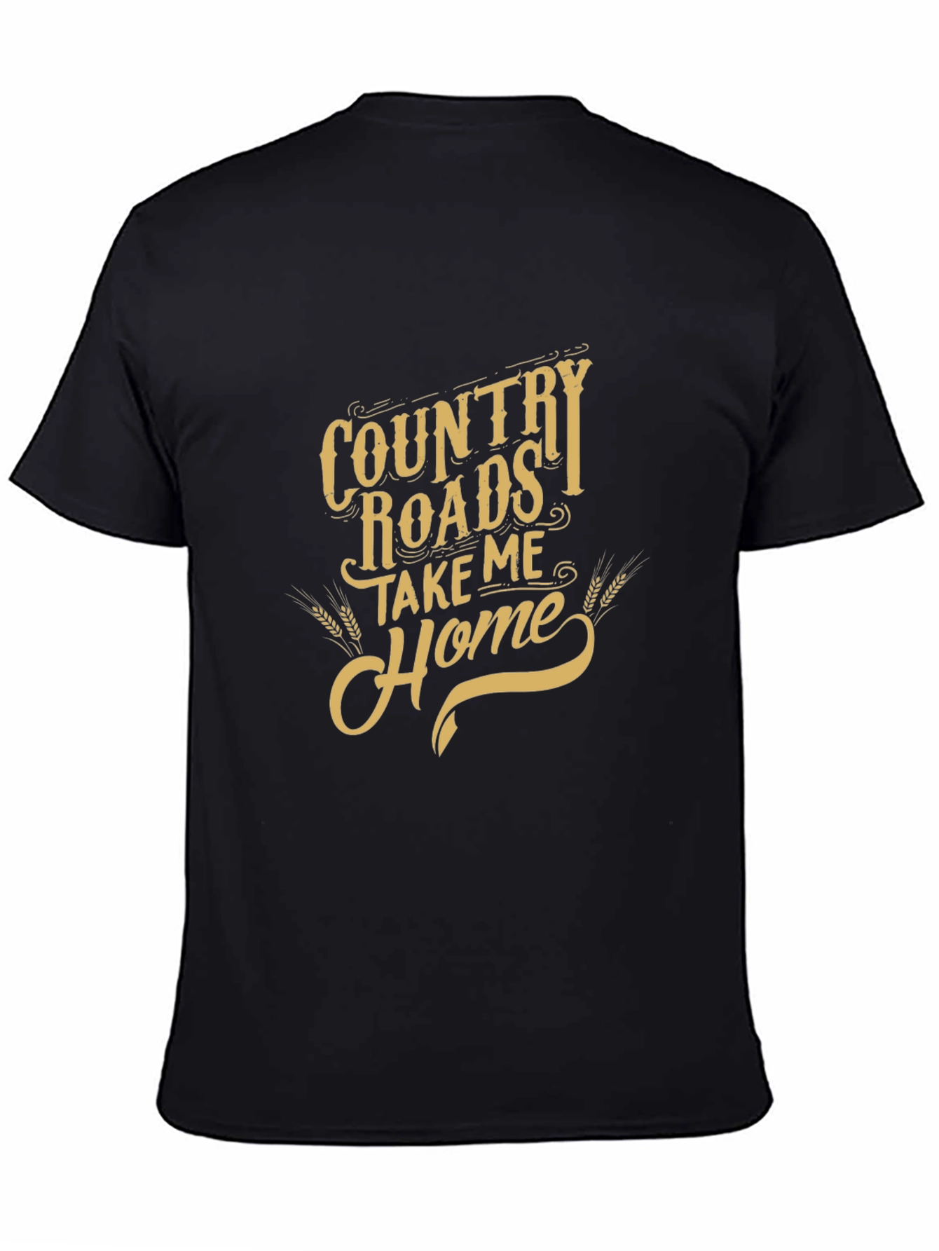 Country Roads Graphic Tee - Black