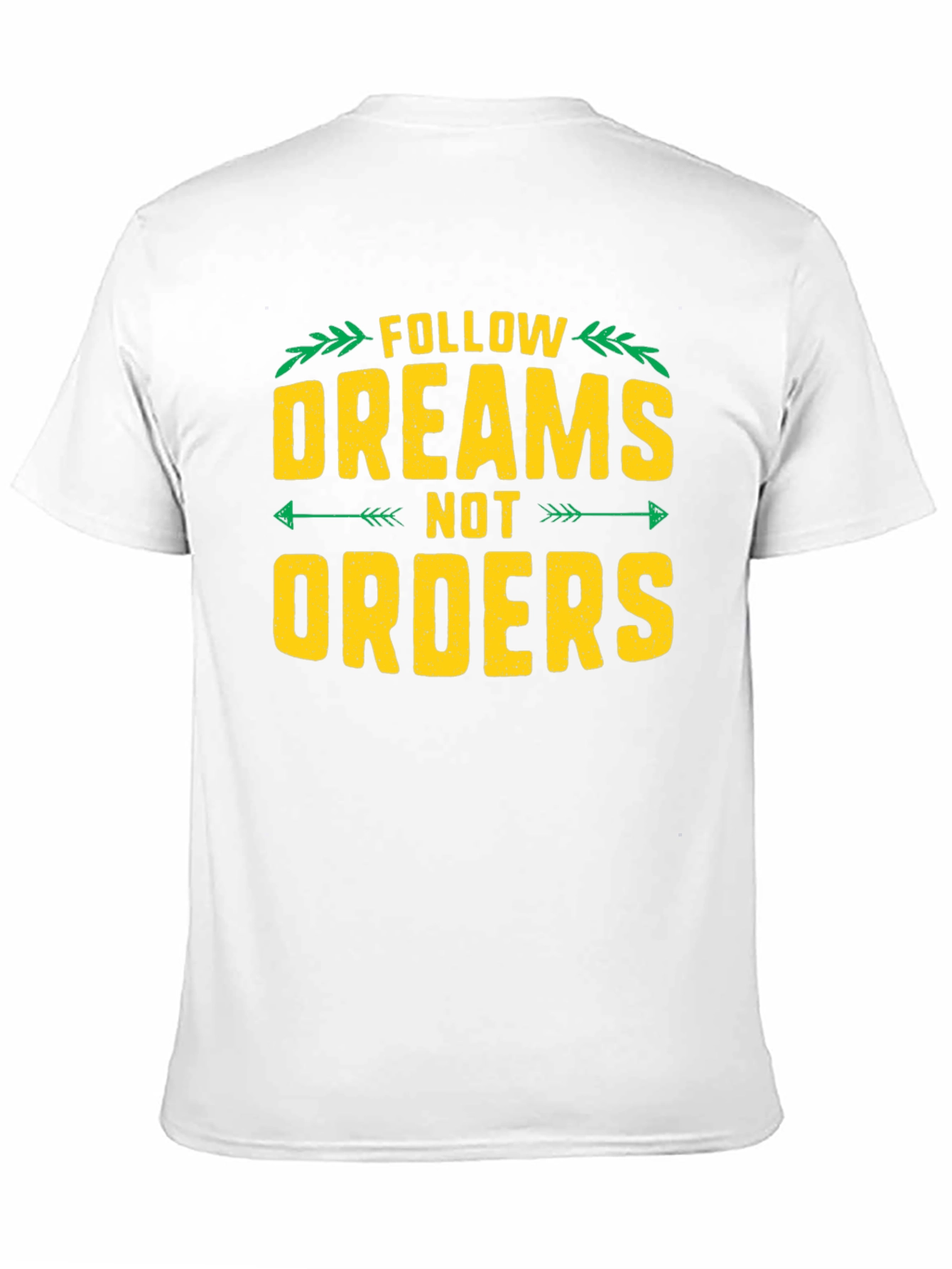 Follow Dreams Not Orders Graphic Tee - Black