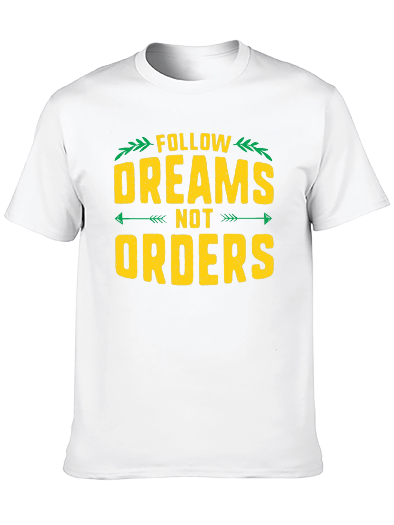 Follow Dreams Not Orders Graphic Tee - Black