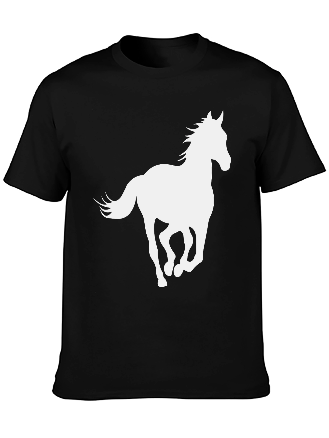 Black Horse Graphic T-Shirt