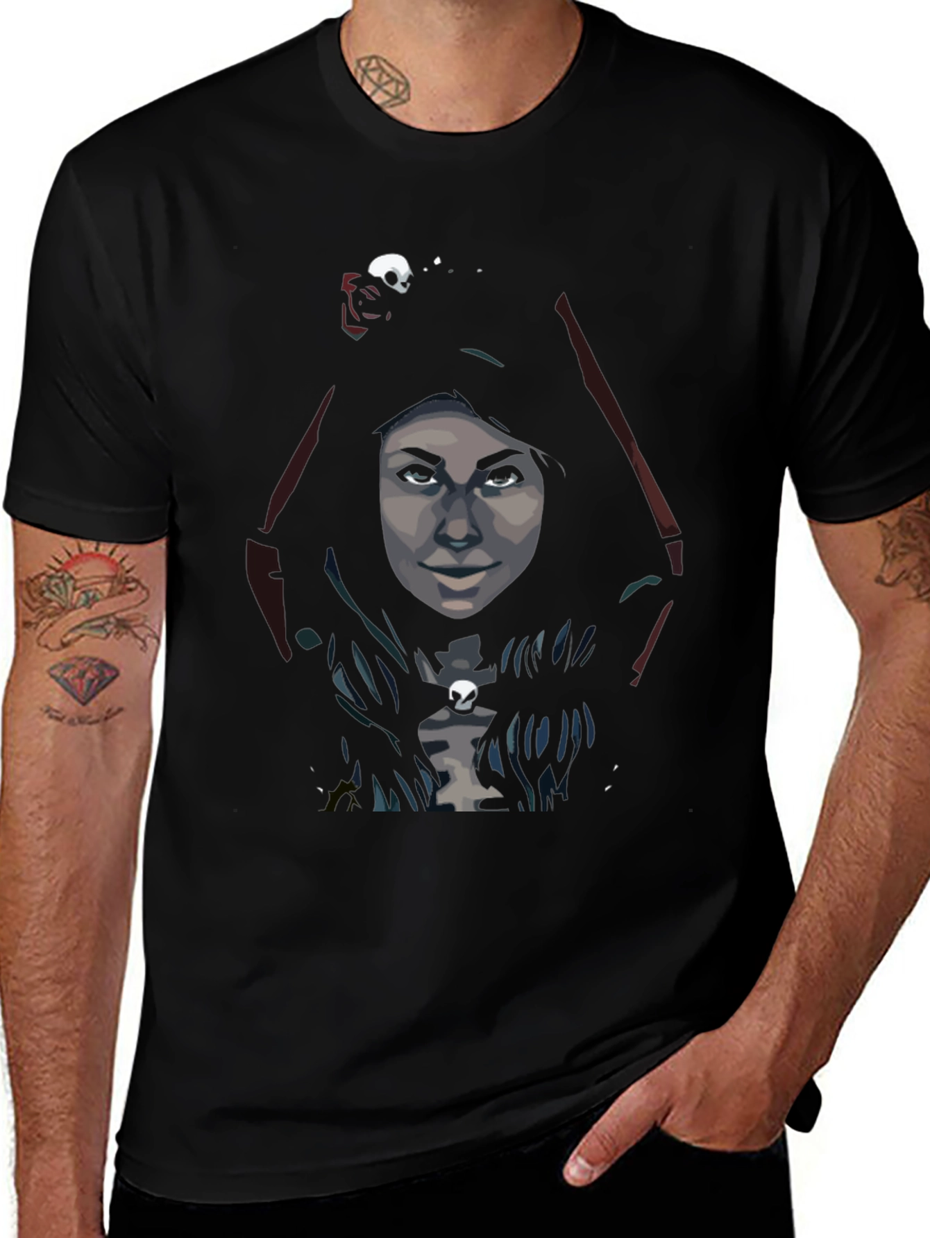 Skull Graphic T-Shirt - Dark & Edgy Design