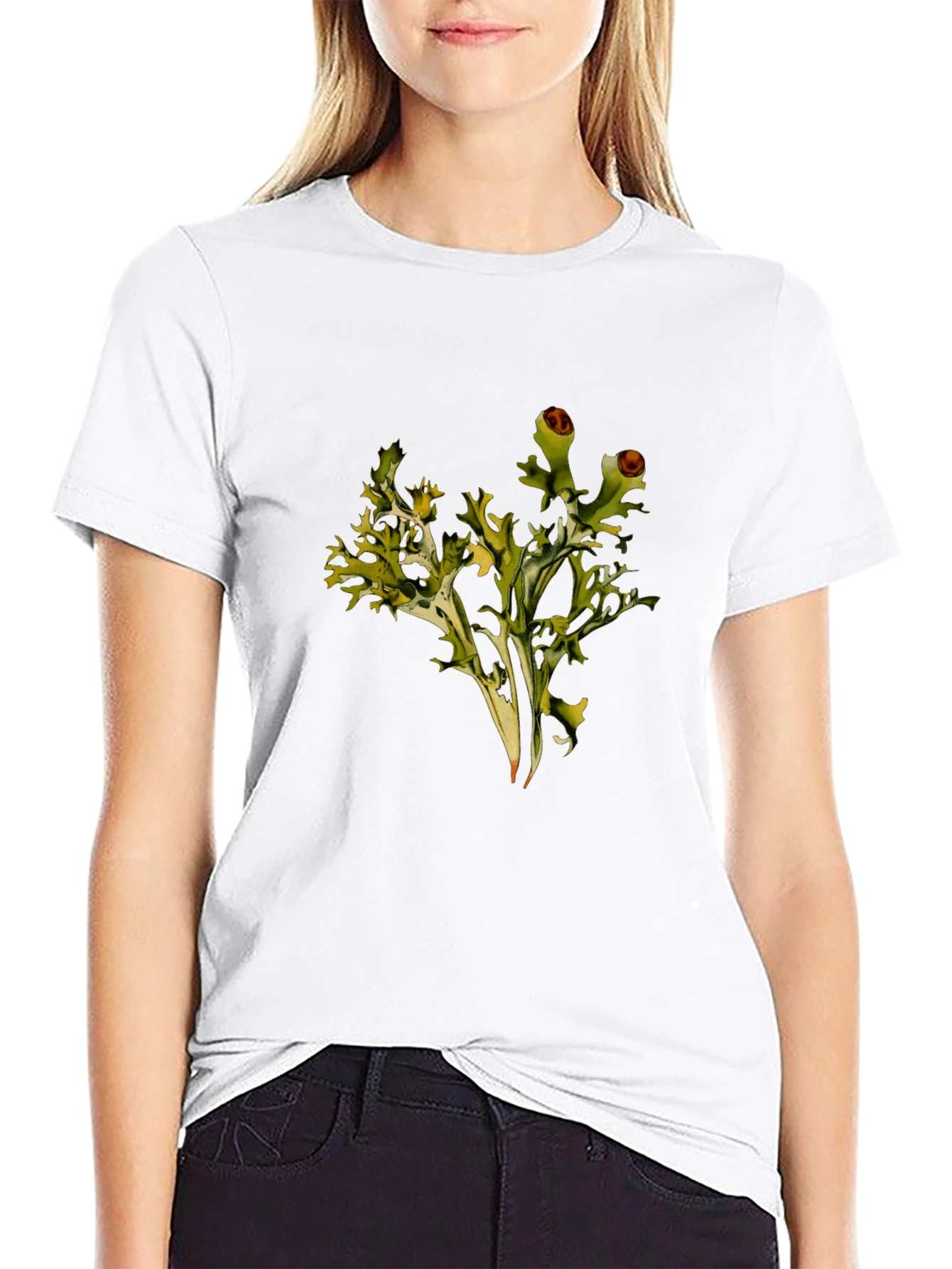 Lichen Graphic Black T-Shirt