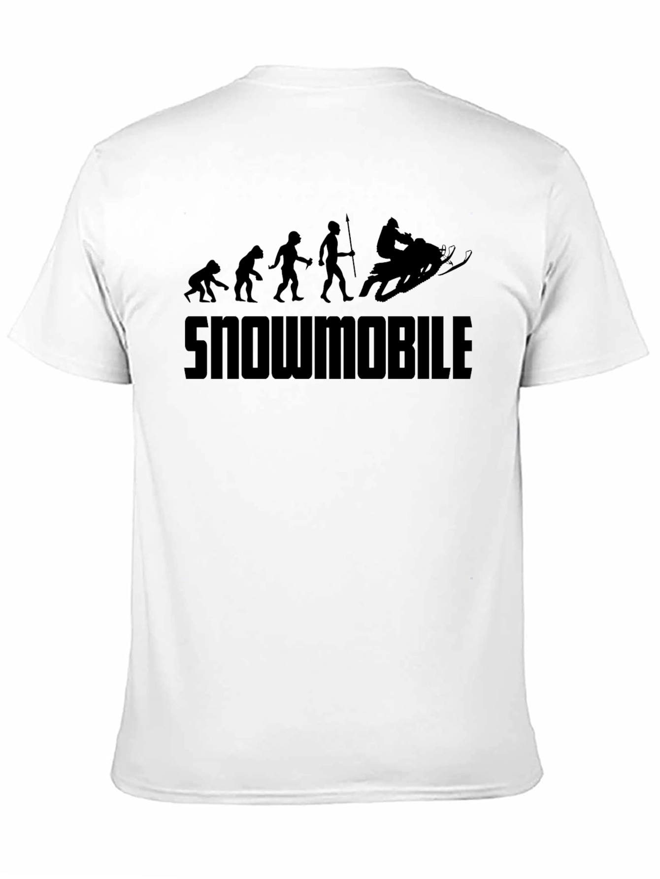 Snowmobile Evolution T-Shirt - Black Graphic Tee