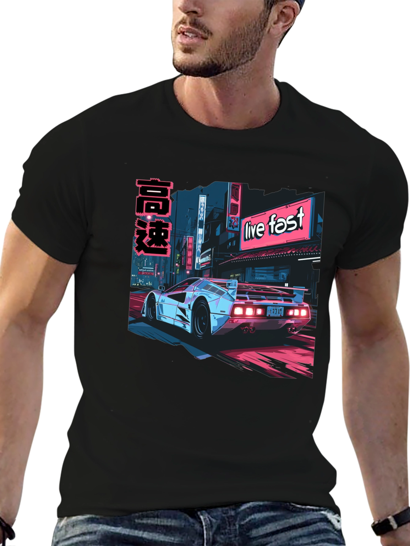 Live Fast Car Graphic Tee