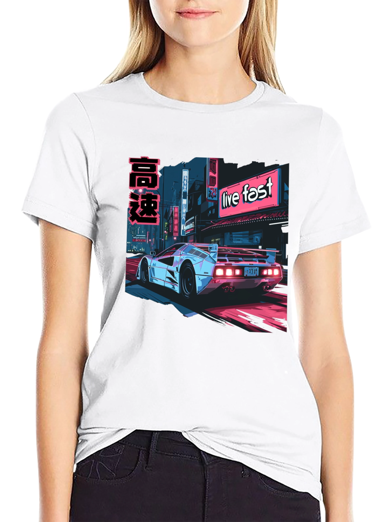 Live Fast Car Graphic Tee