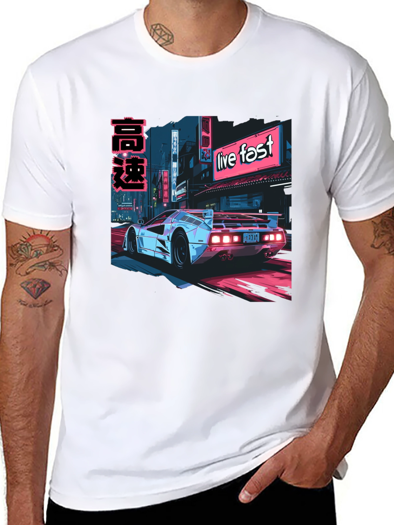 Live Fast Car Graphic Tee