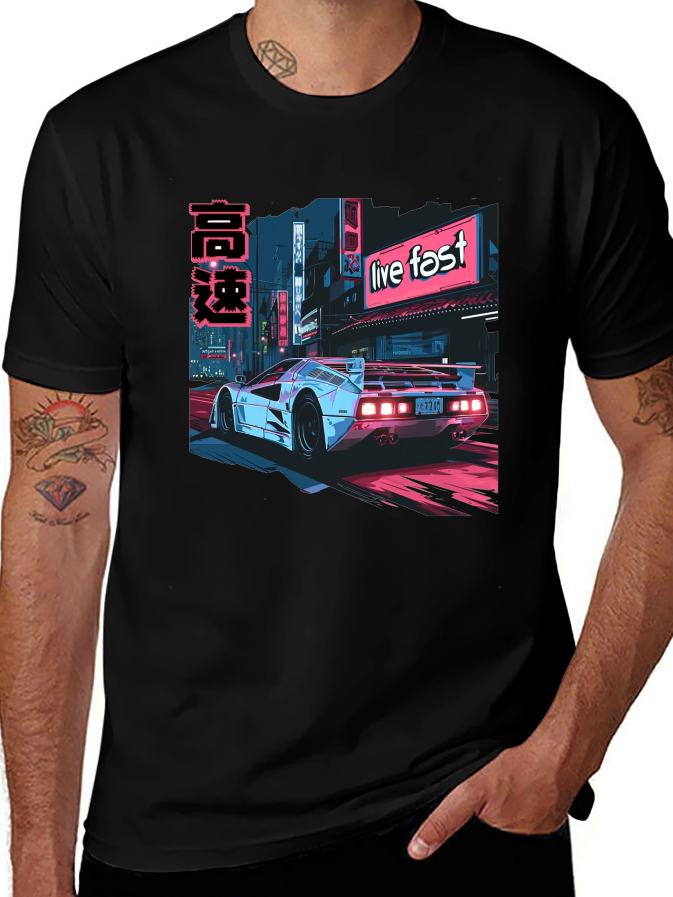 Live Fast Car Graphic Tee