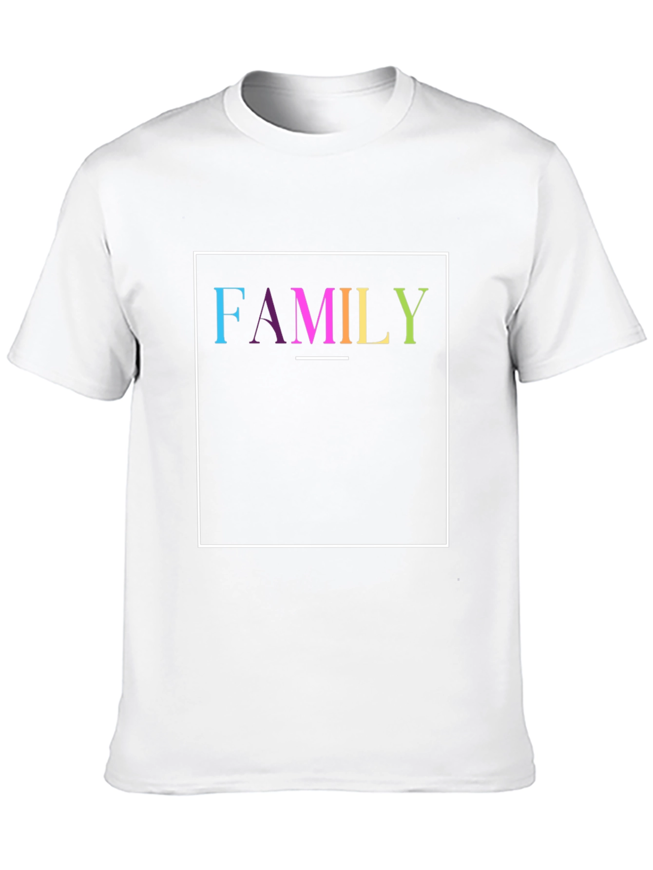 Family Graphic Tee - Black Cotton Blend Shirt