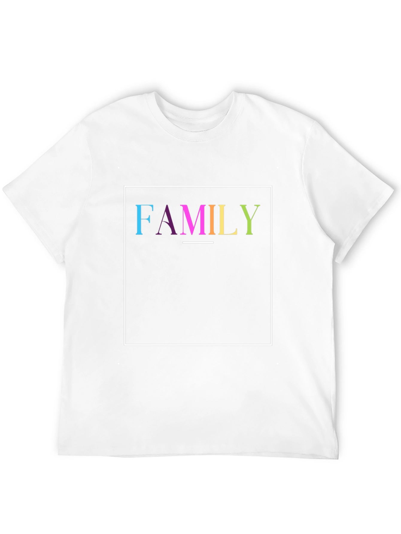 Family Graphic Tee - Black Cotton Blend Shirt