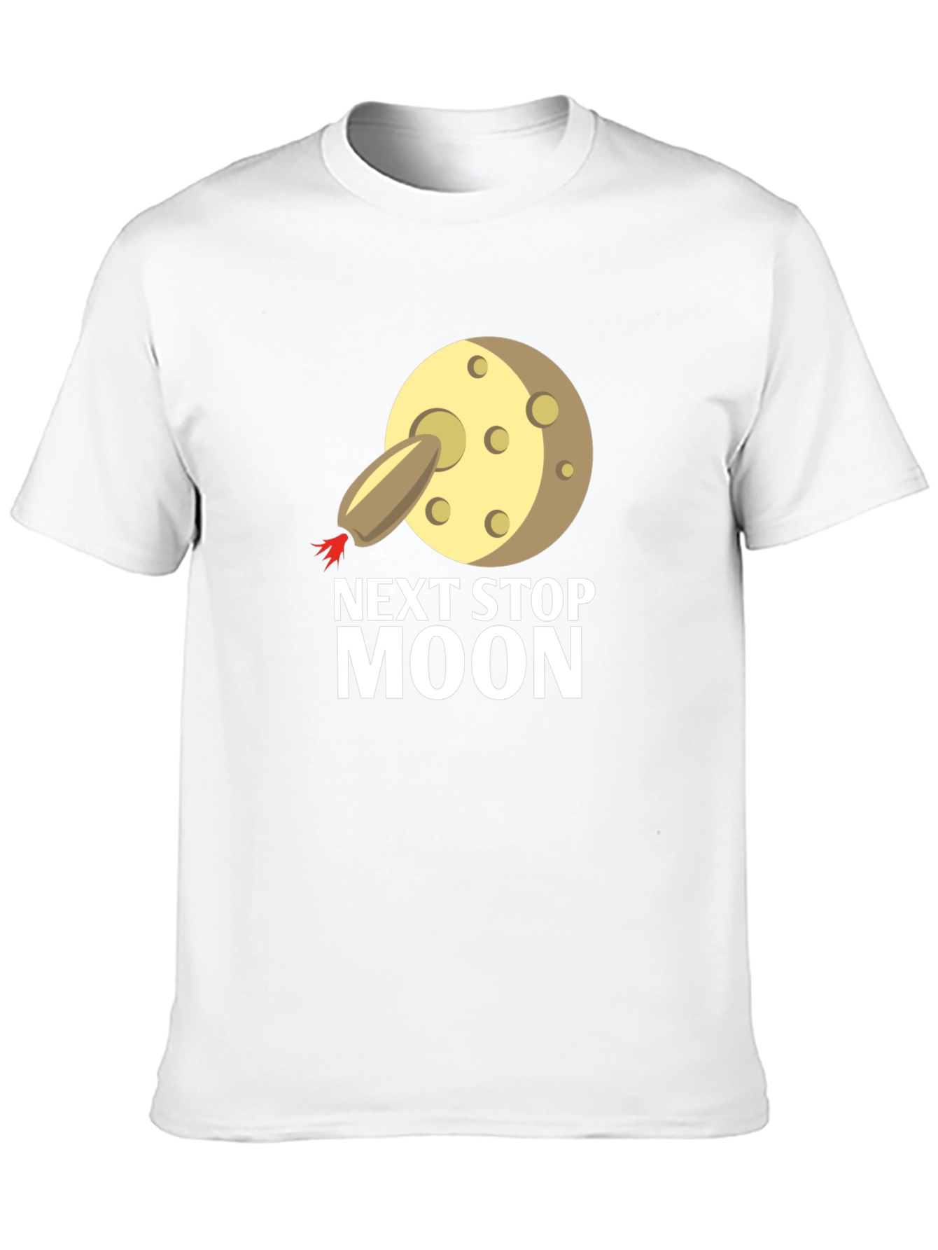 Next Stop Moon T-Shirt - Black Cotton Tee