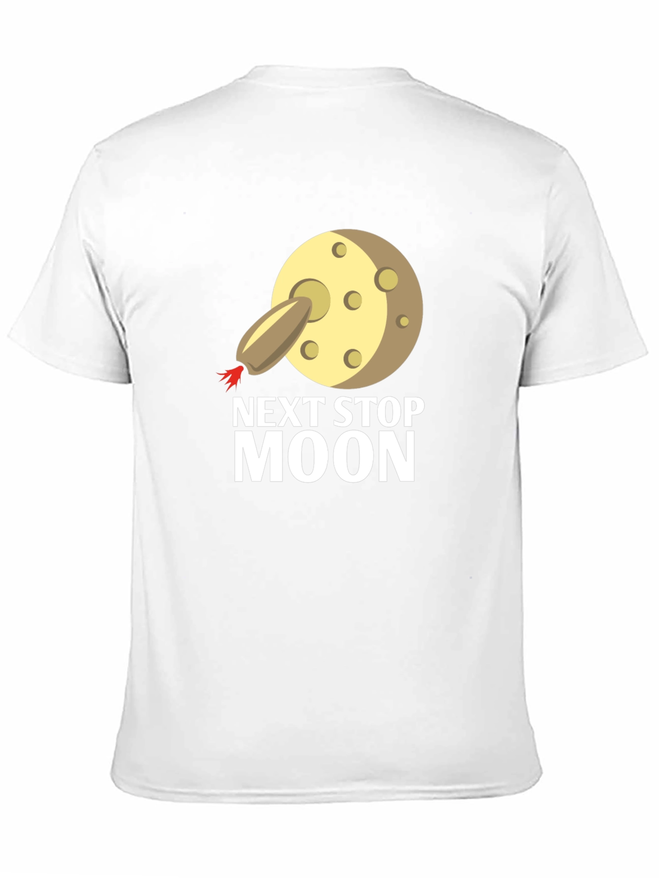 Next Stop Moon T-Shirt - Black Cotton Tee