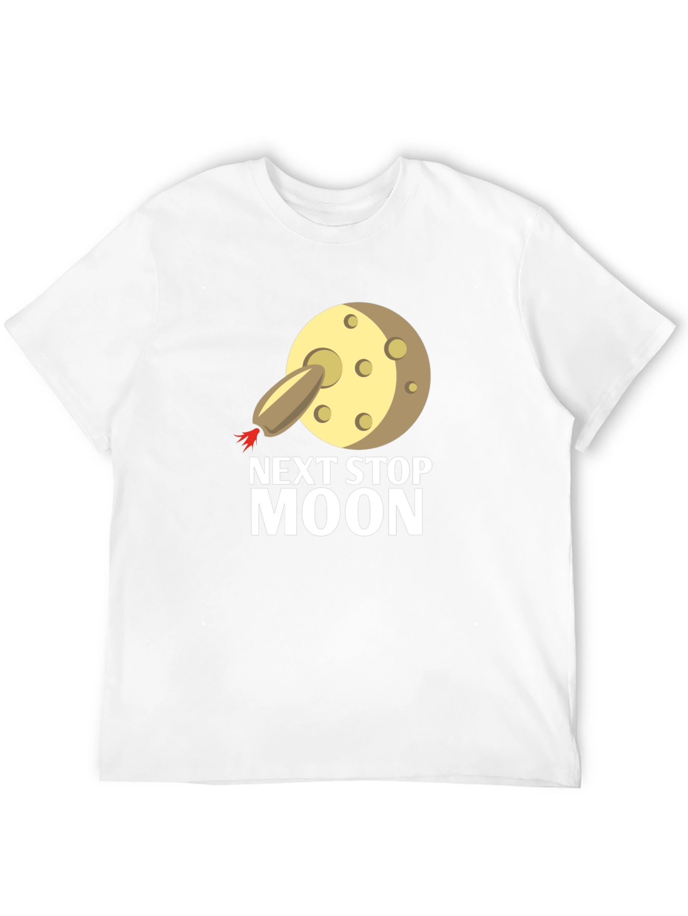 Next Stop Moon T-Shirt - Black Cotton Tee
