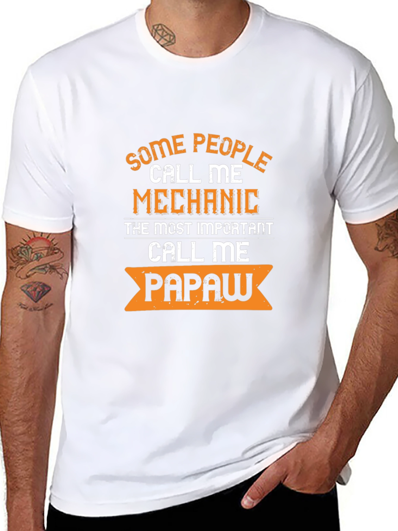 Mechanic Papaw Graphic Tee - Best Mechanic Gift