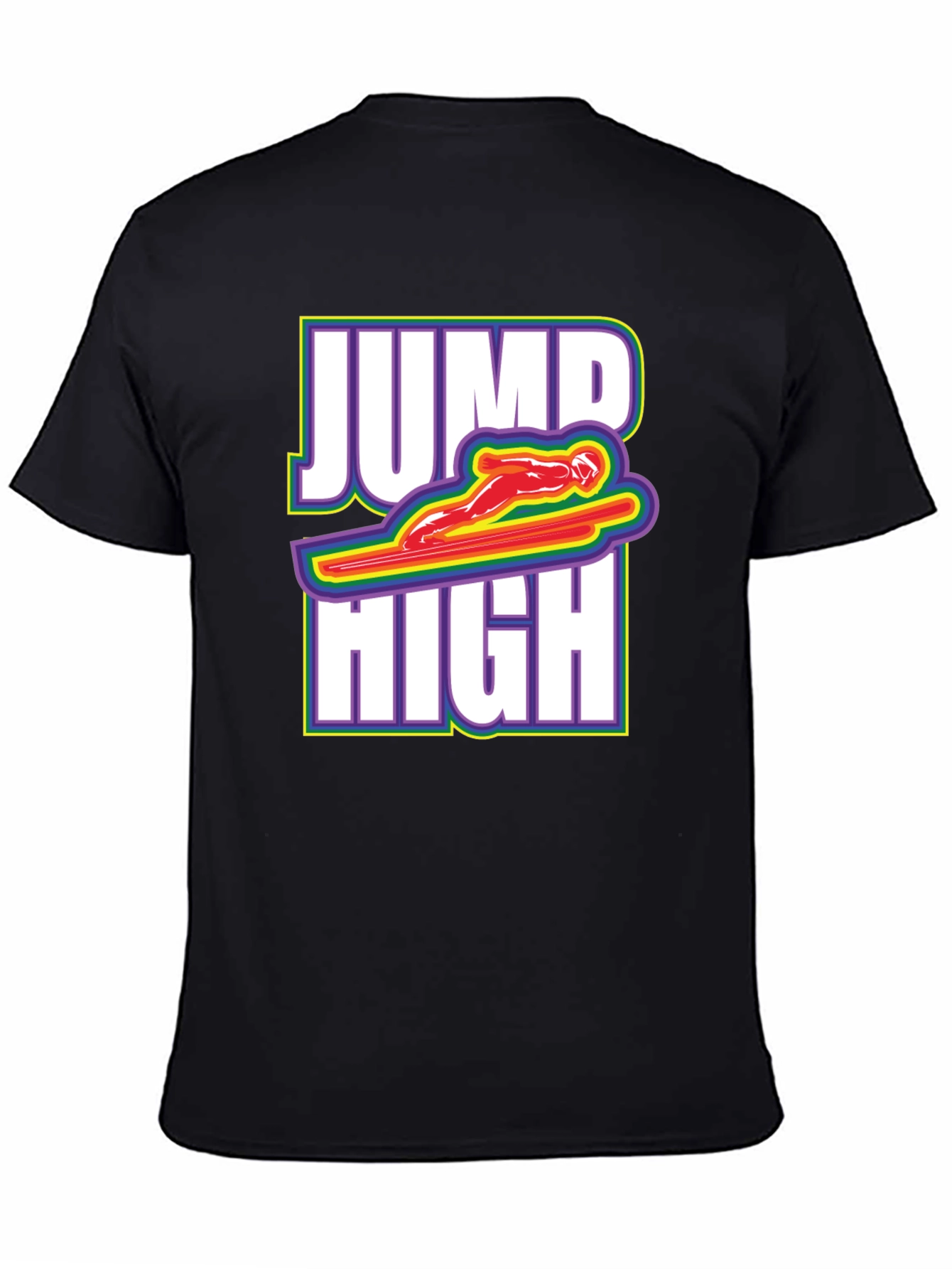 Jump High Graphic Tee - Black