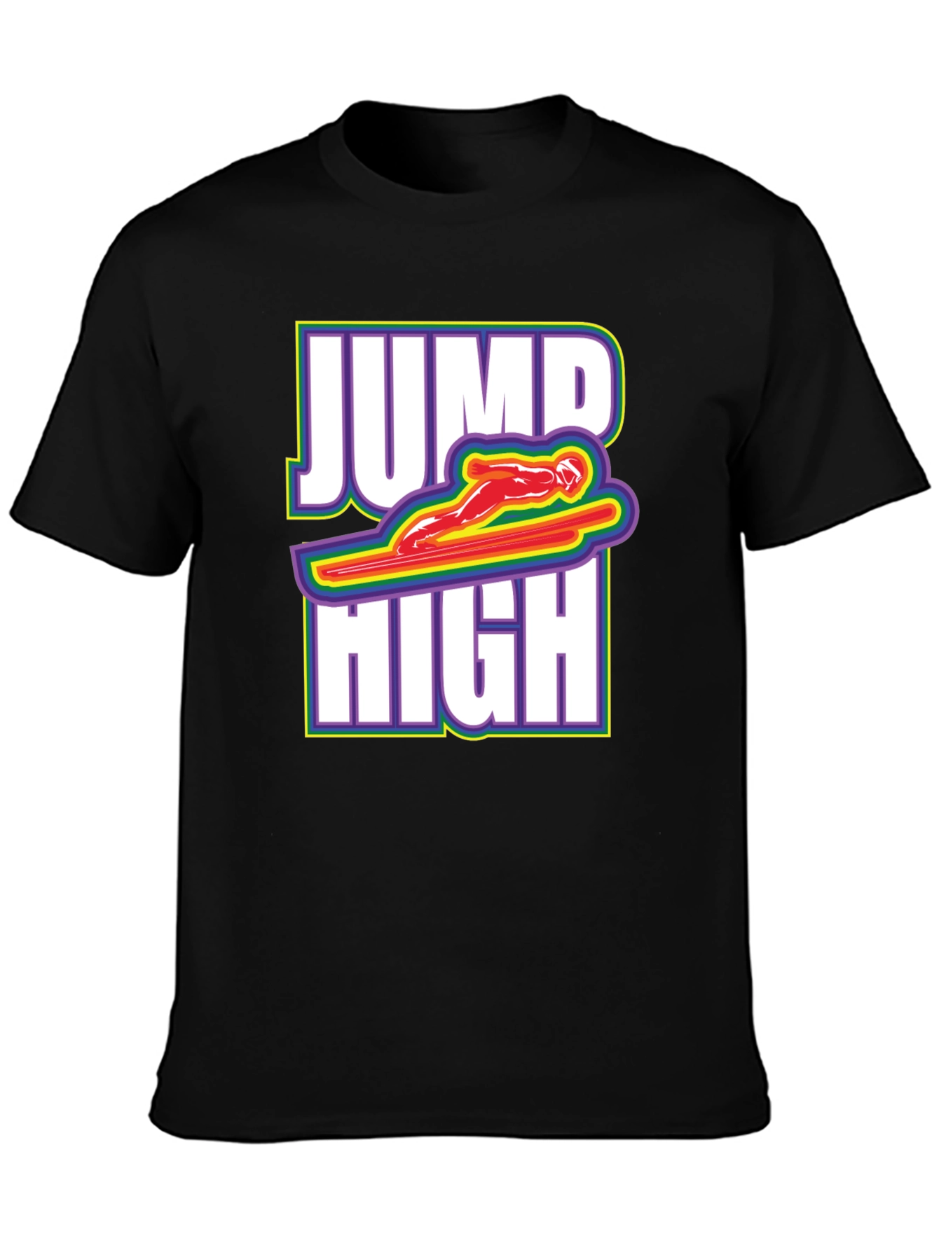 Jump High Graphic Tee - Black