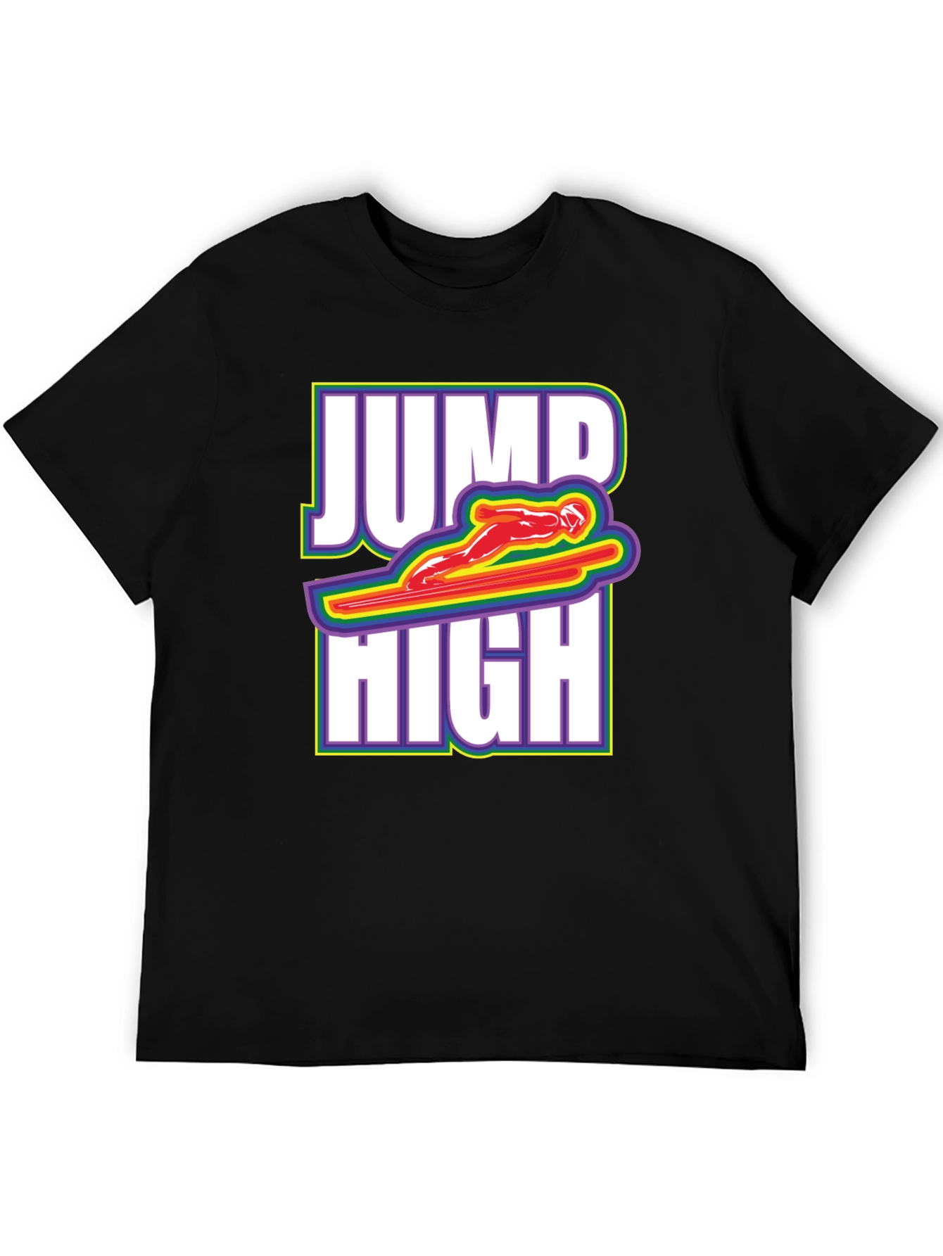 Jump High Graphic Tee - Black