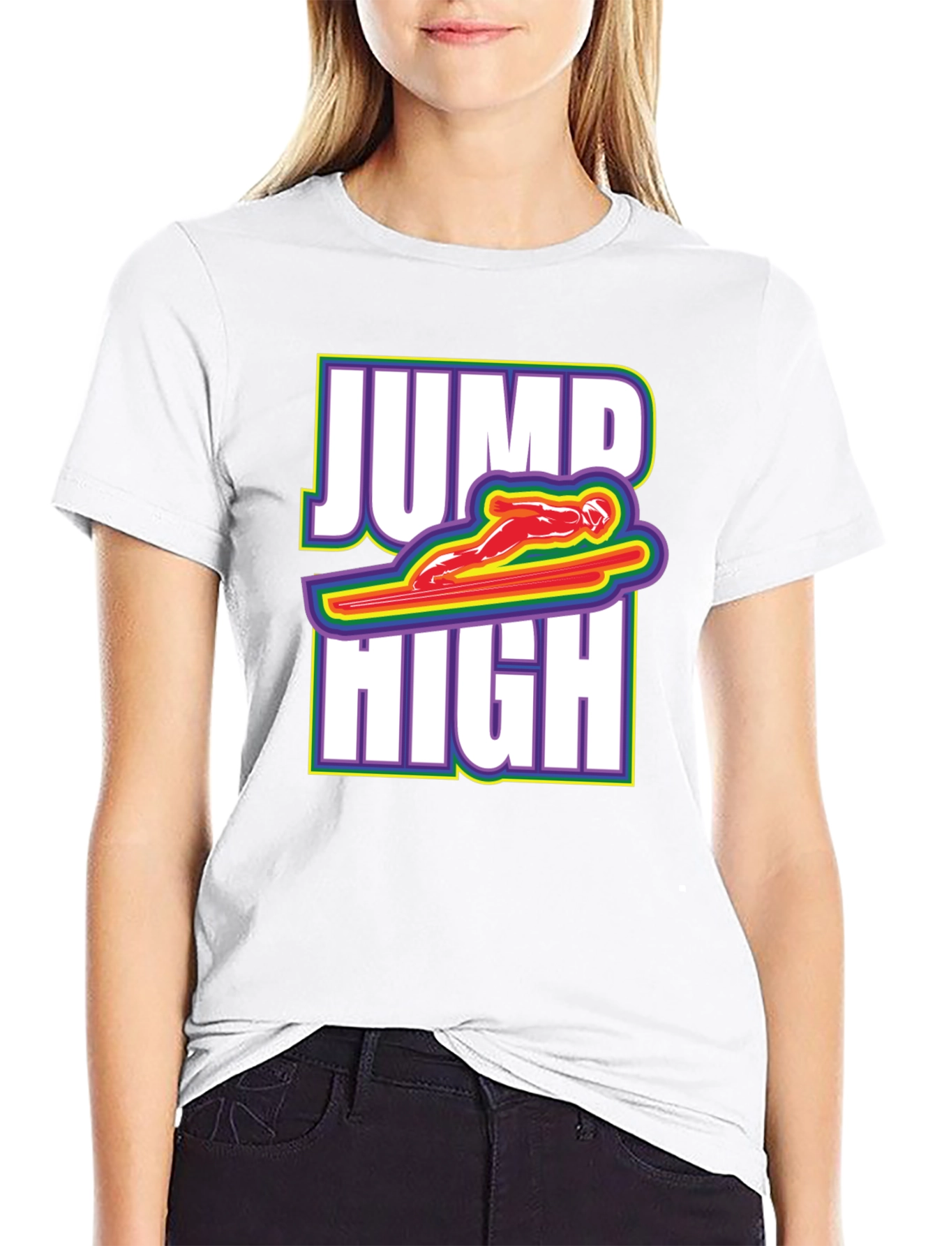 Jump High Graphic Tee - Black