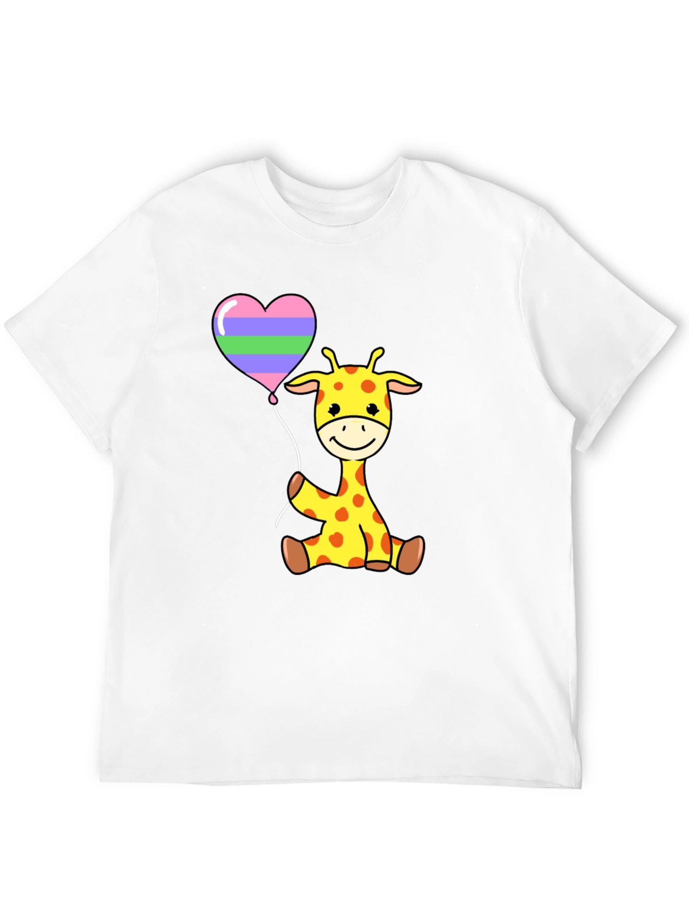 Cute Giraffe with Balloon T-Shirt