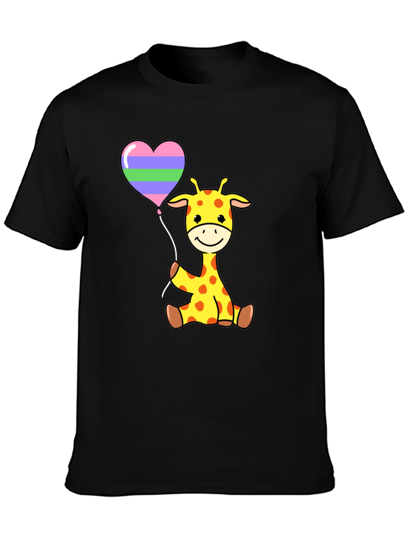 Cute Giraffe with Balloon T-Shirt