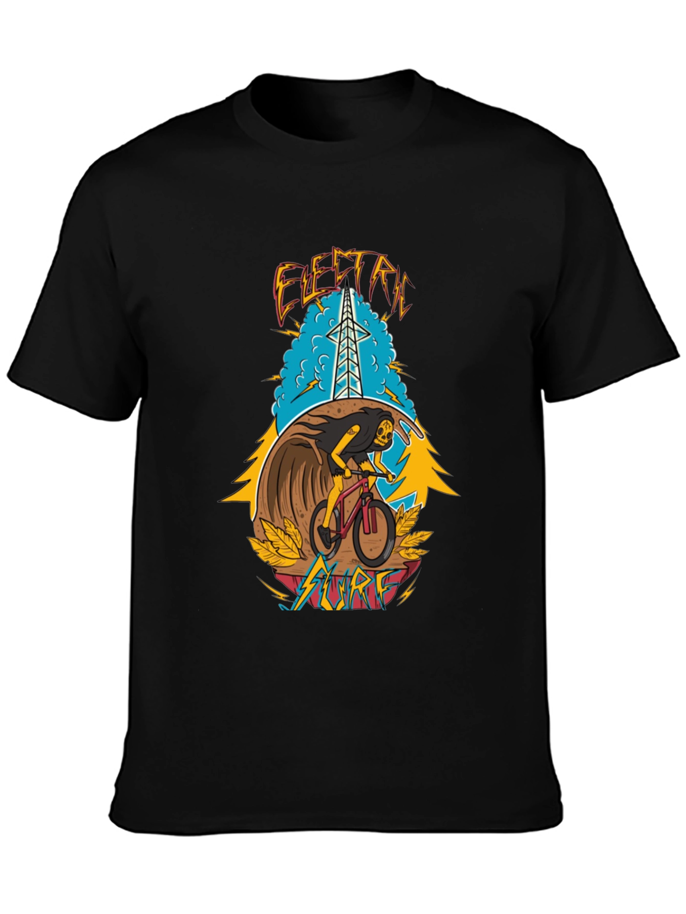 Electric Surf Graphic T-Shirt