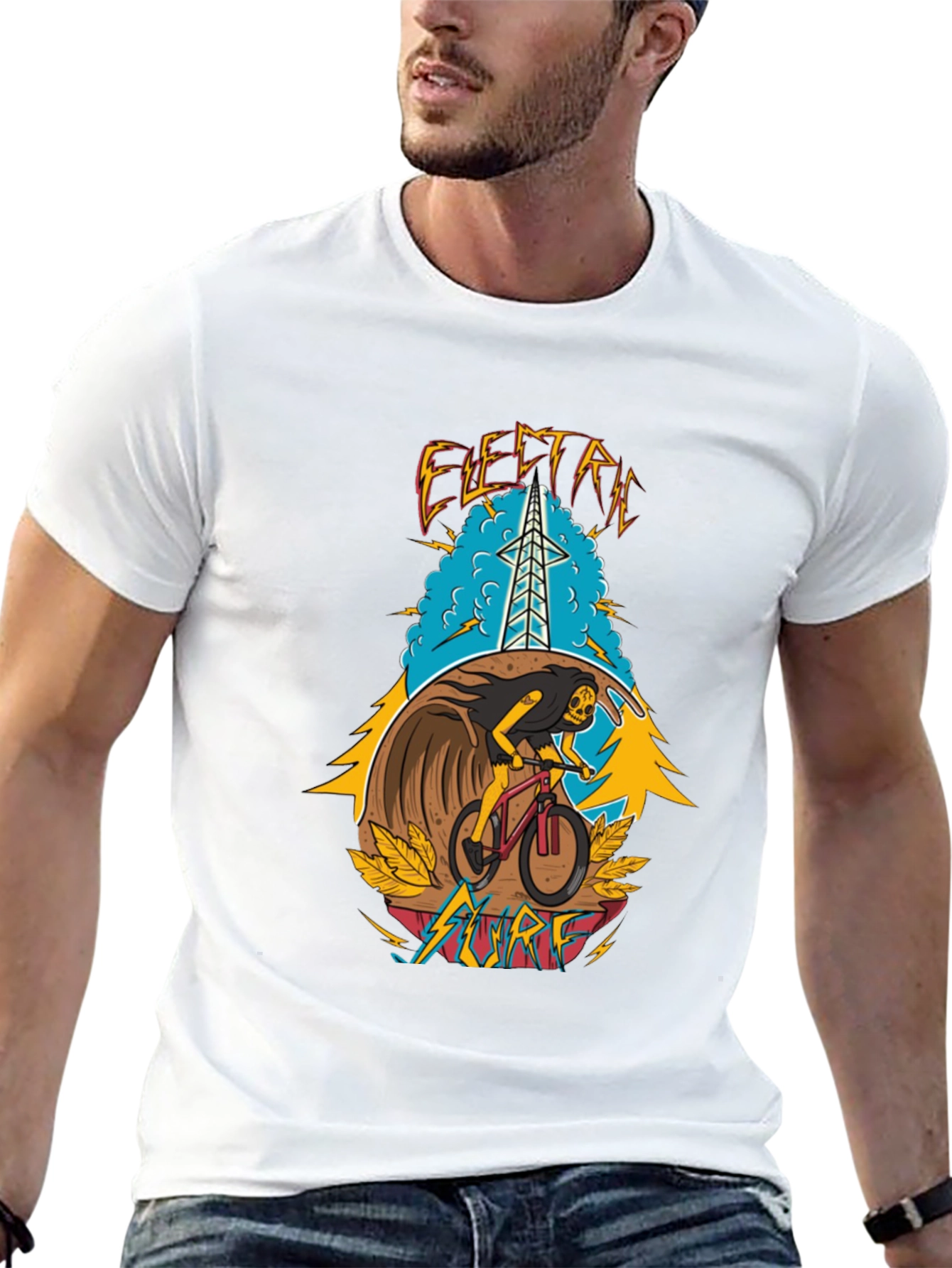 Electric Surf Graphic T-Shirt