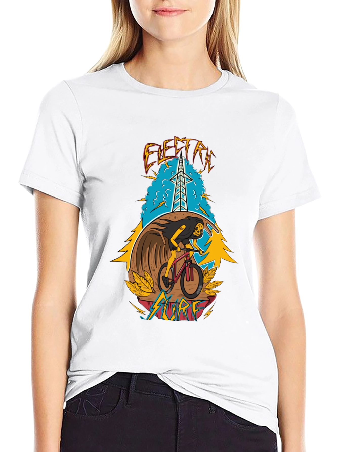 Electric Surf Graphic T-Shirt