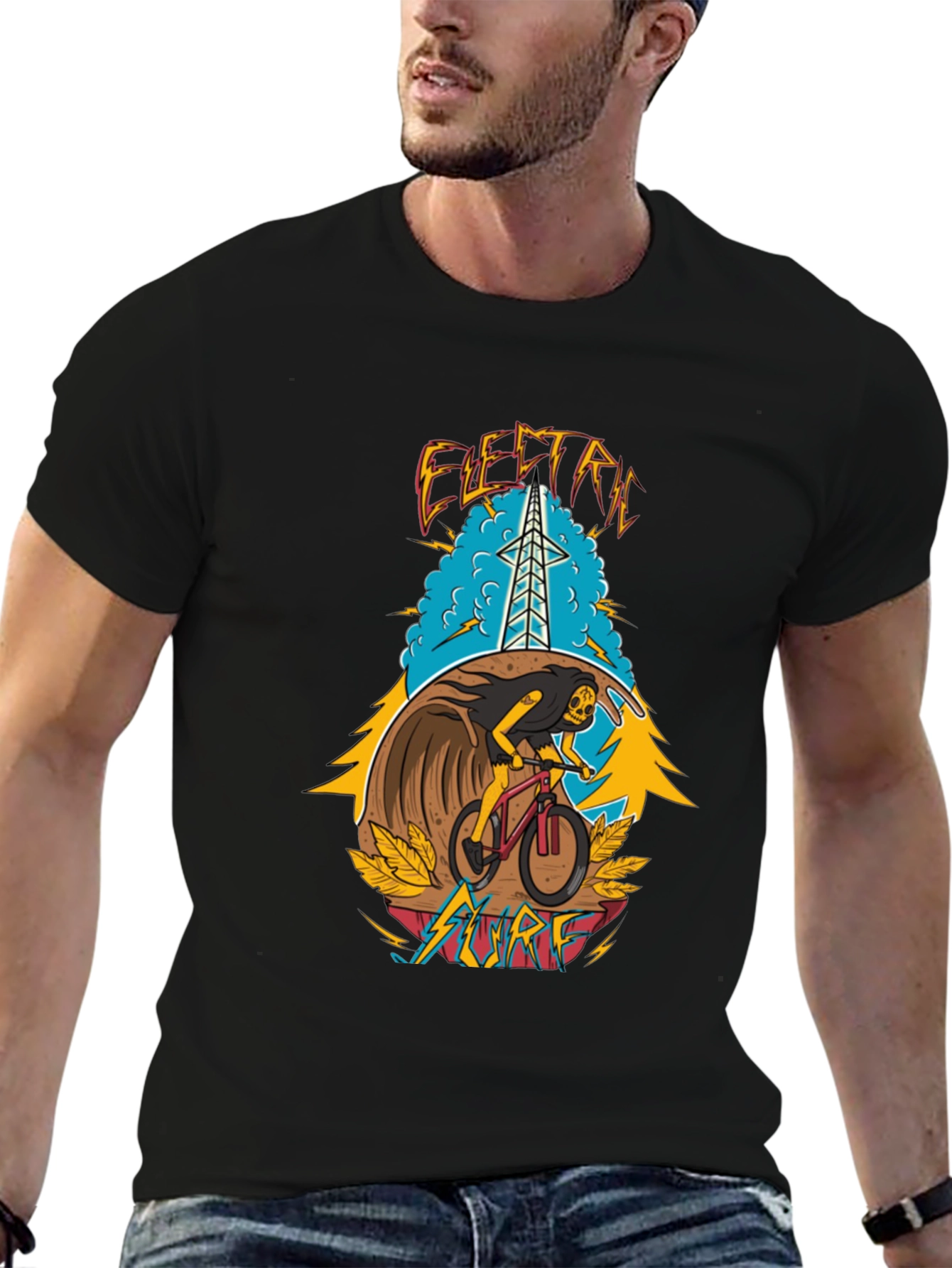 Electric Surf Graphic T-Shirt
