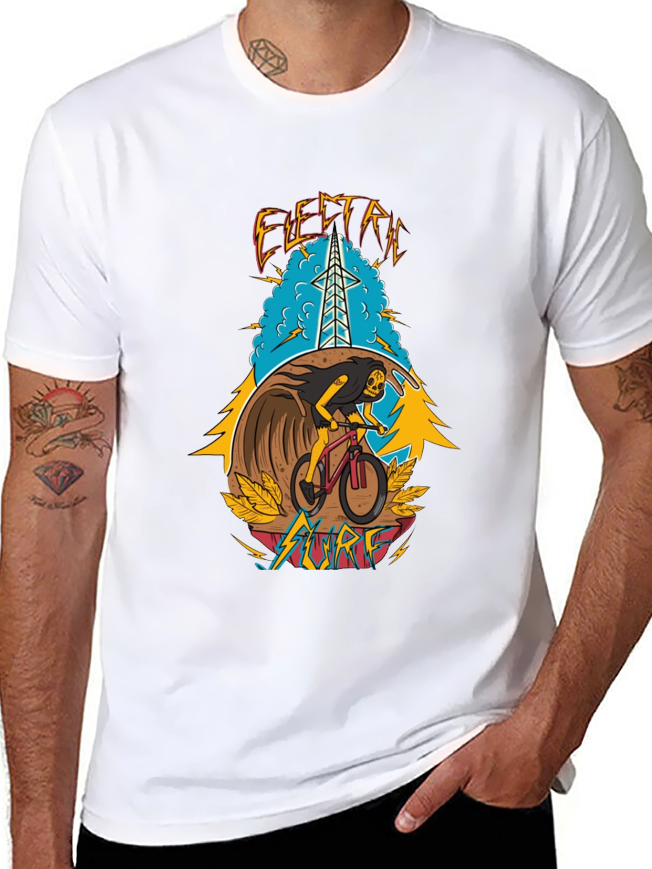 Electric Surf Graphic T-Shirt