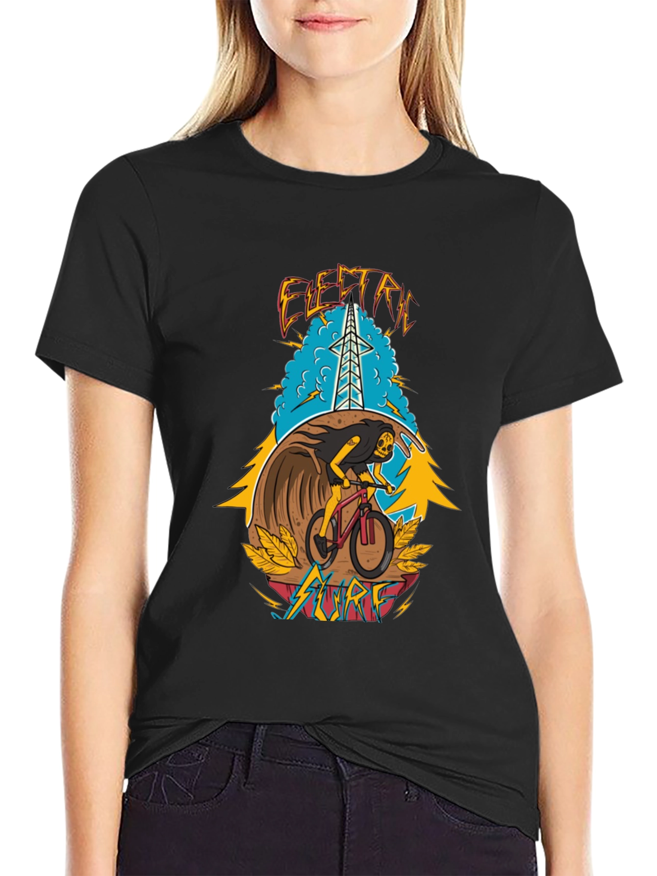Electric Surf Graphic T-Shirt