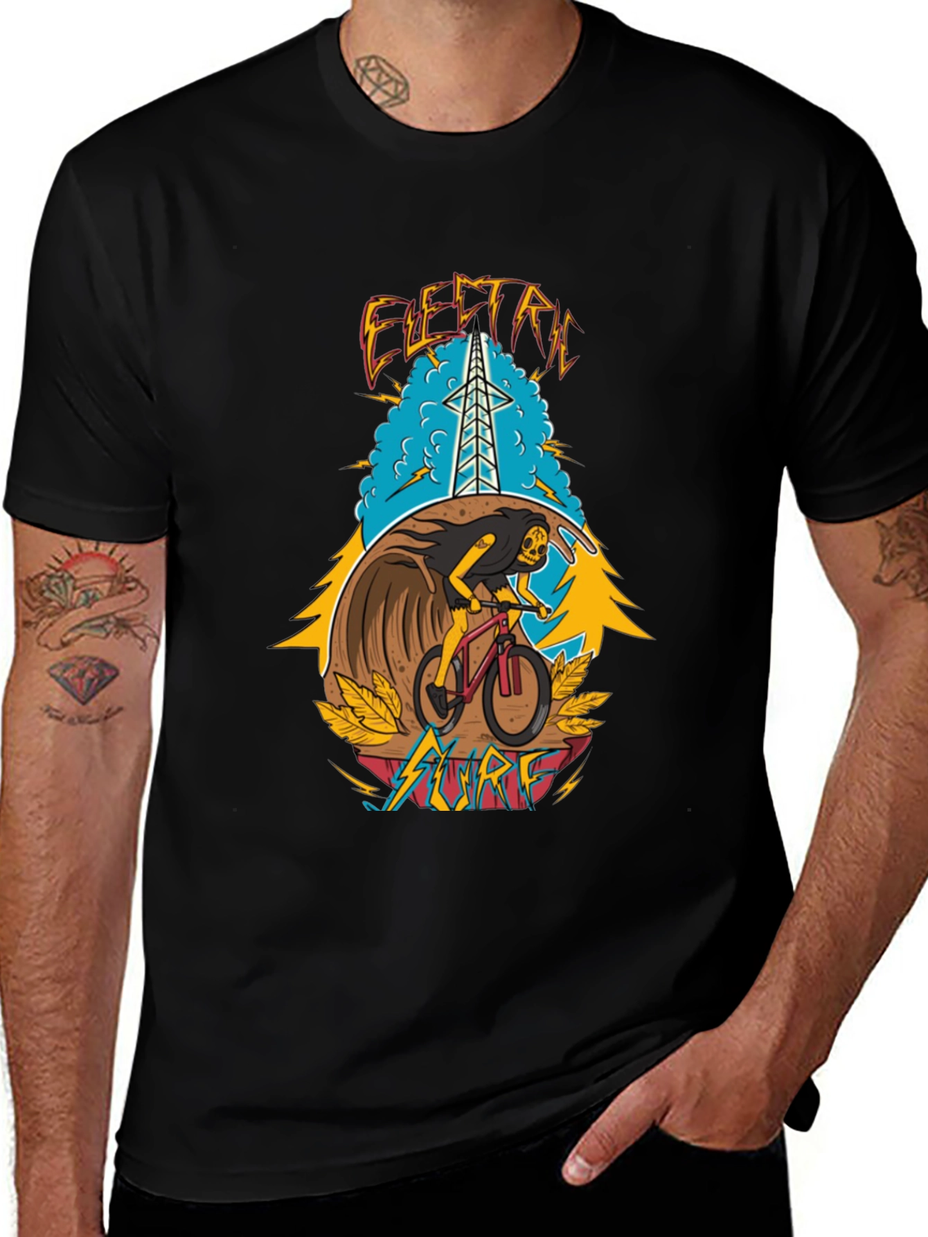 Electric Surf Graphic T-Shirt