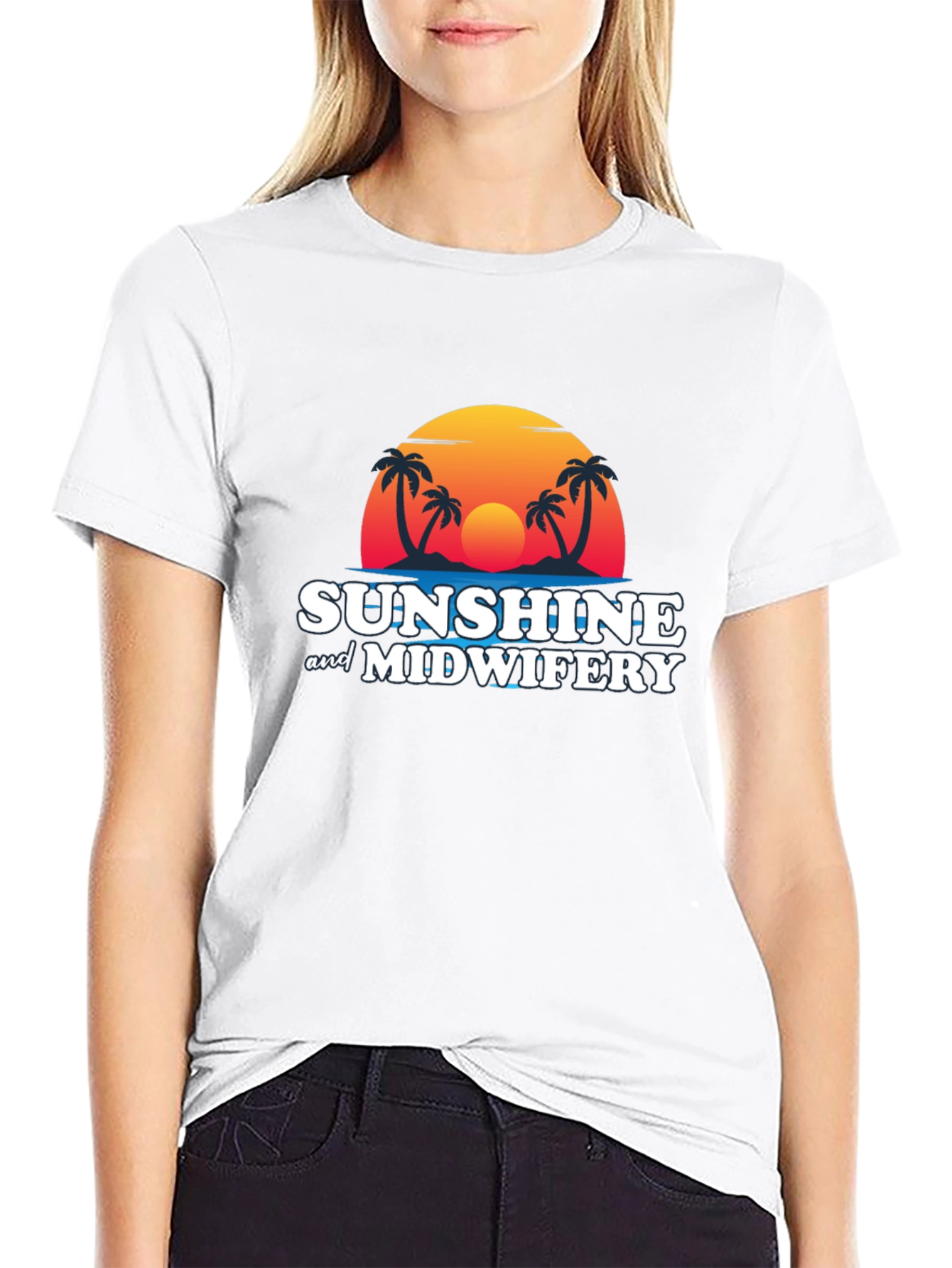 Sunshine & Midwifery T-Shirt - Tropical Graphic Tee