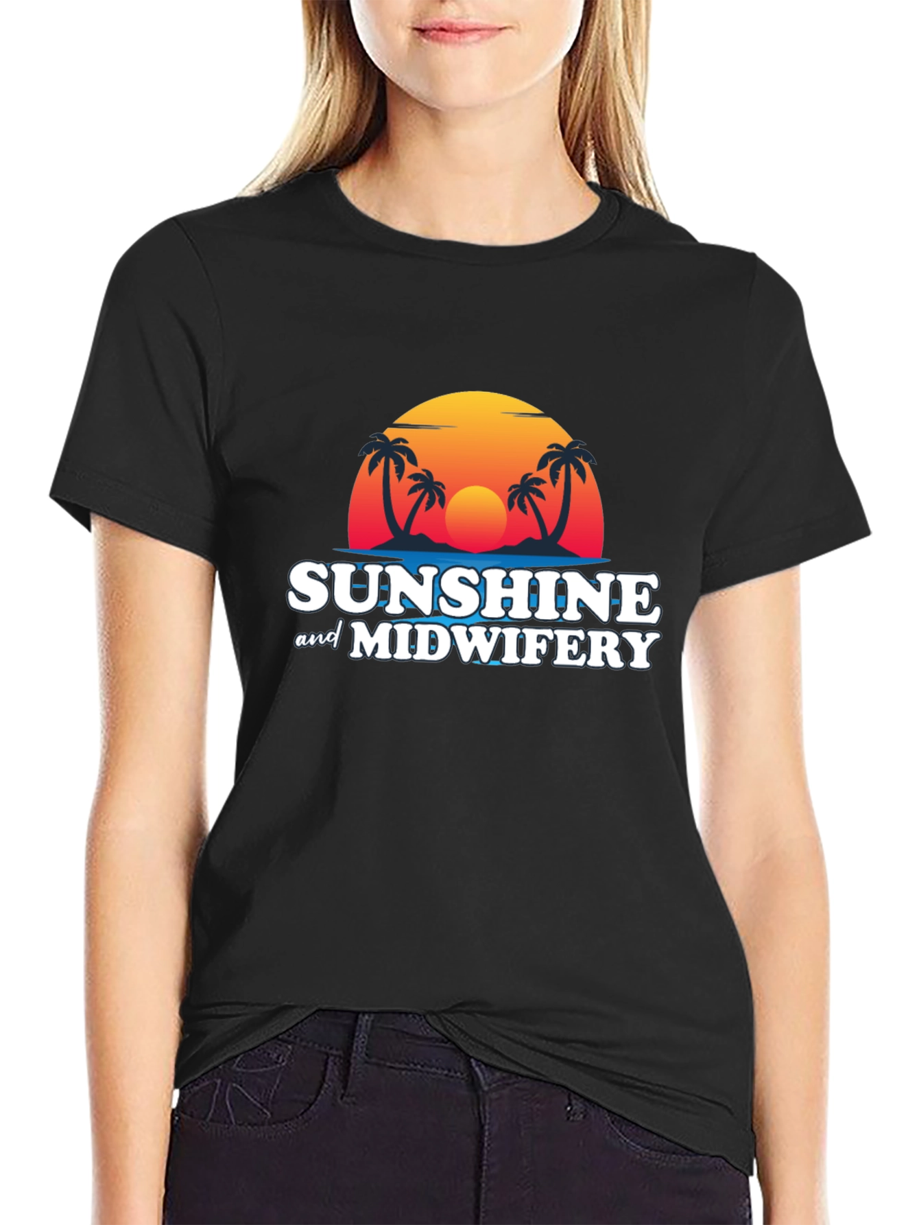 Sunshine & Midwifery T-Shirt - Tropical Graphic Tee