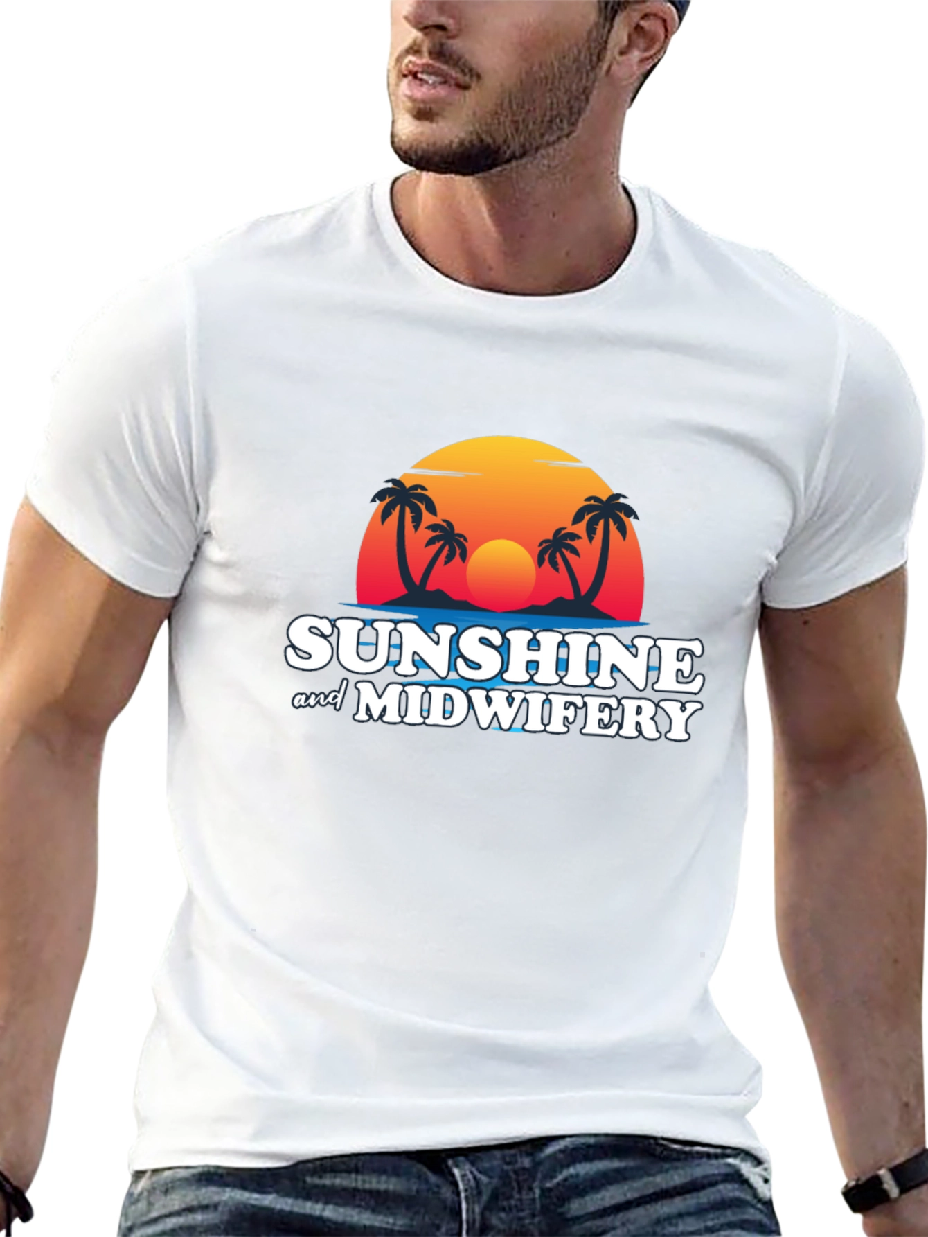 Sunshine & Midwifery T-Shirt - Tropical Graphic Tee