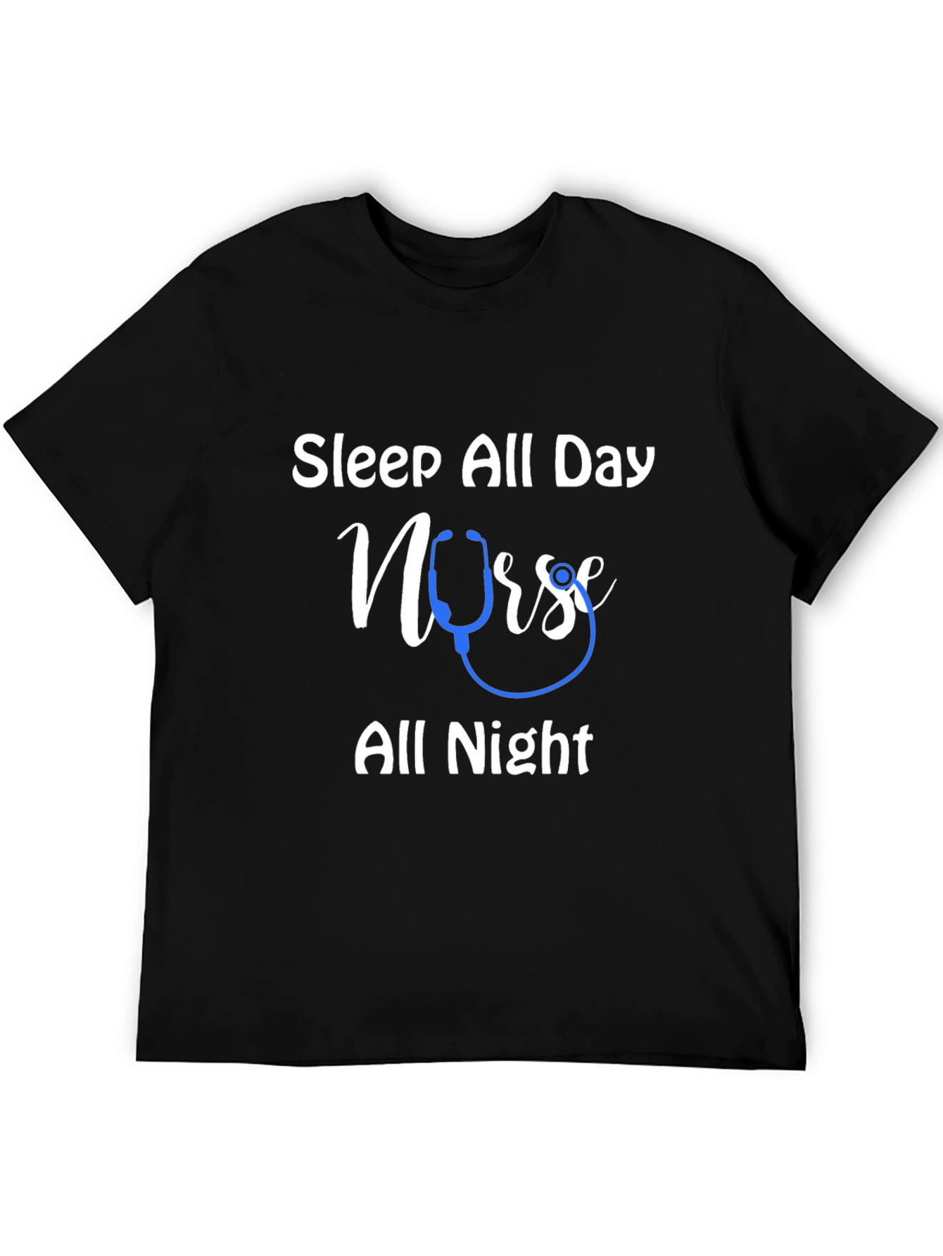 Sleep All Day Nurse All Night Graphic Tee