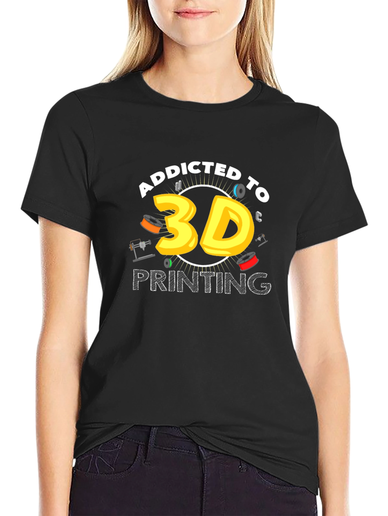 Addicted to 3D Printing T-Shirt