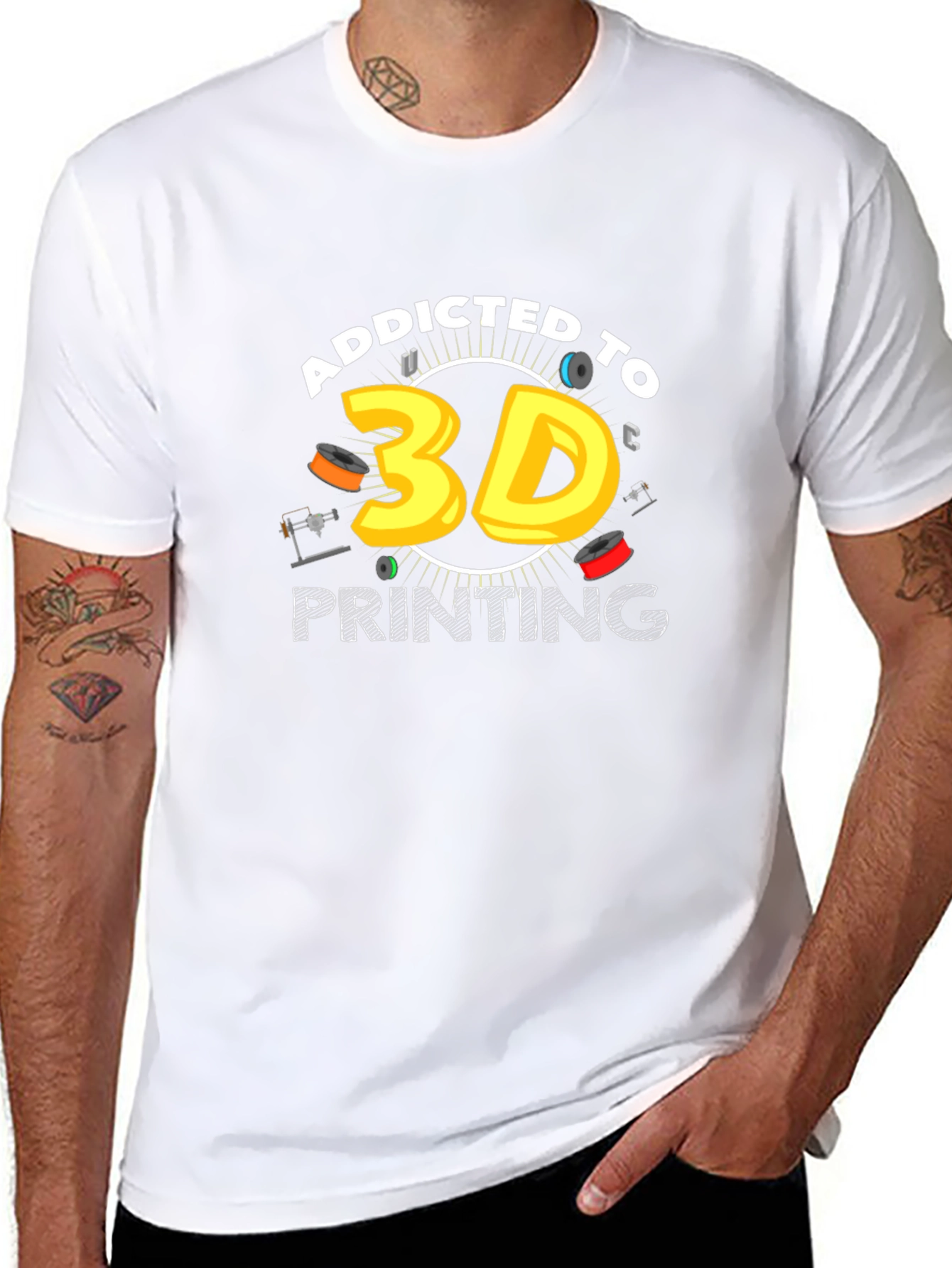 Addicted to 3D Printing T-Shirt